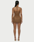 VIVIA Halter Ring Bodycon Mini Dress