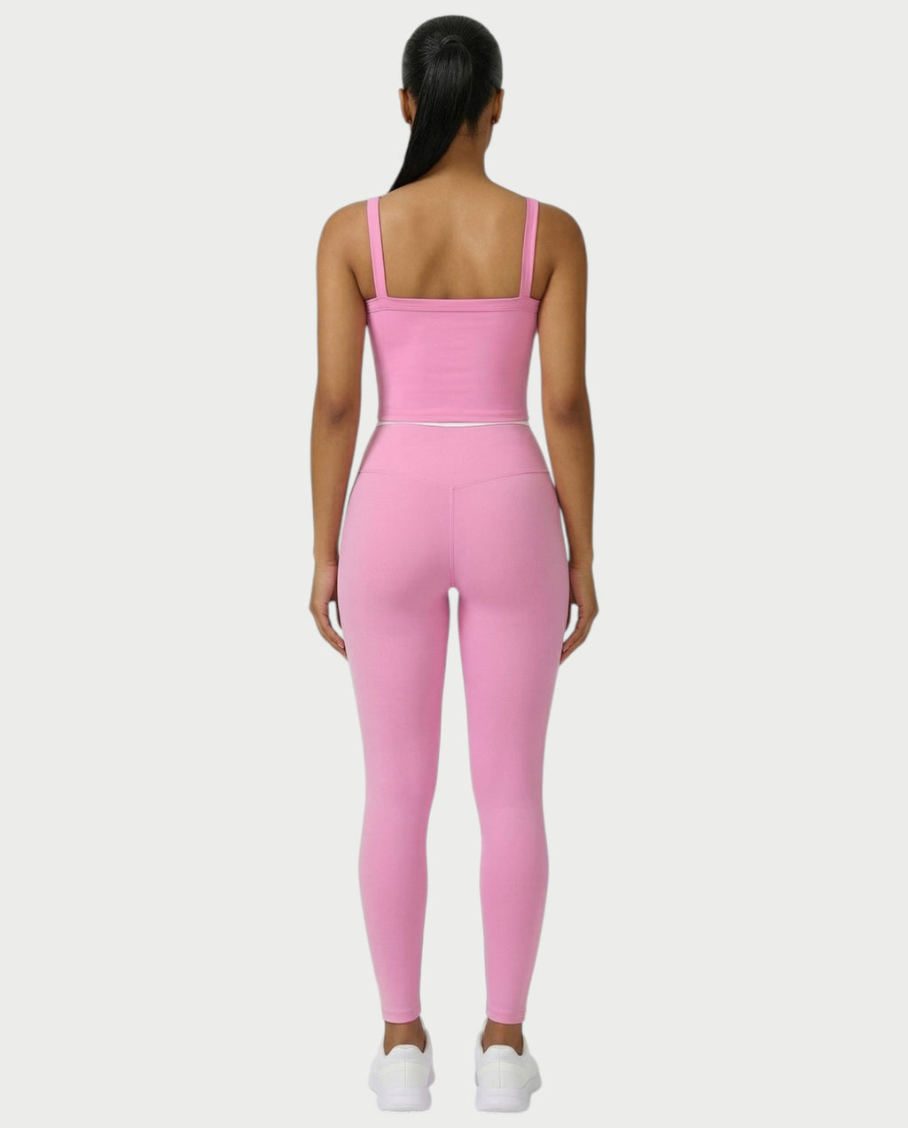 JINYA Padded Square-Neck Active Crop Top