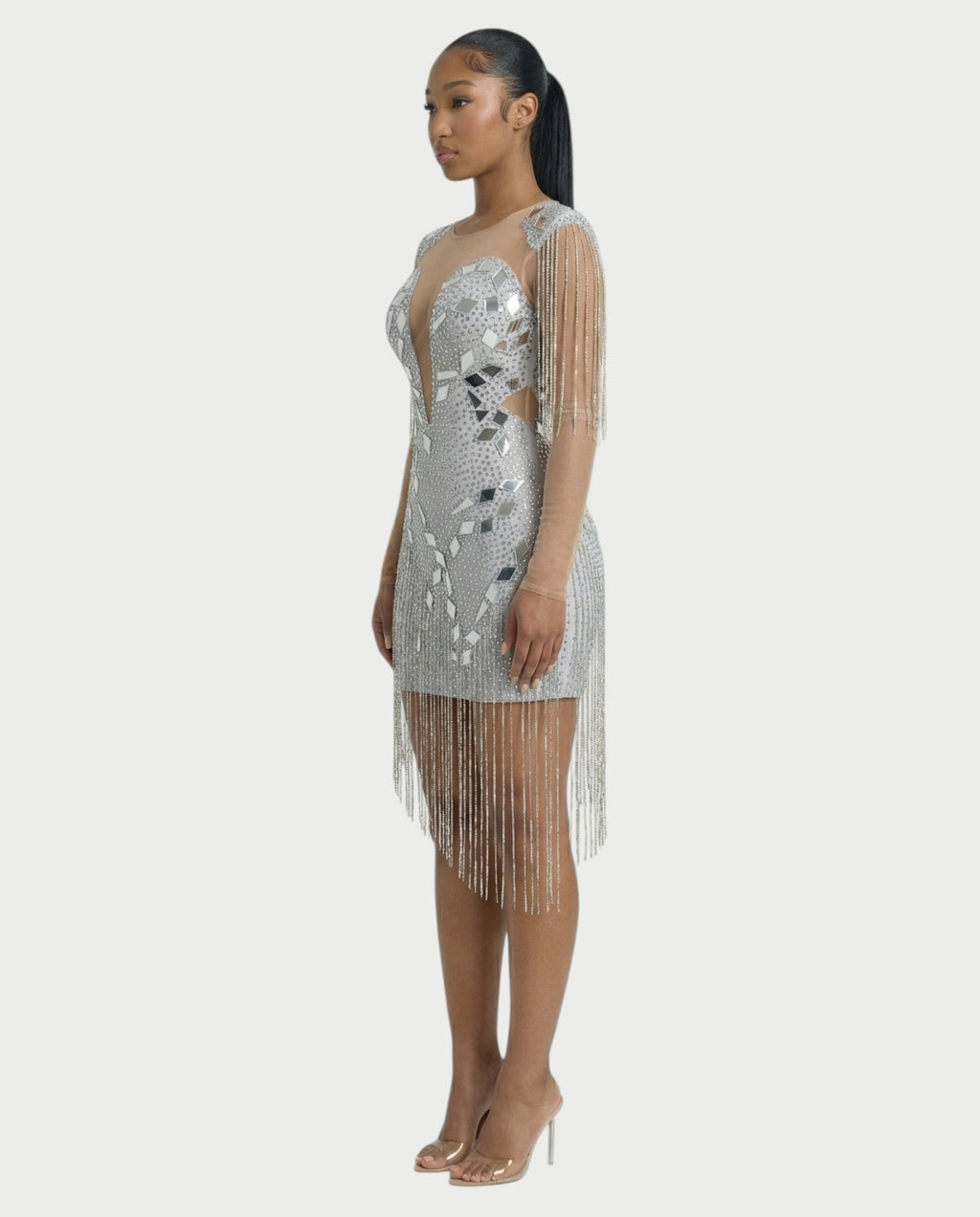 TALLIE Mirror Mosaic Mini Dress