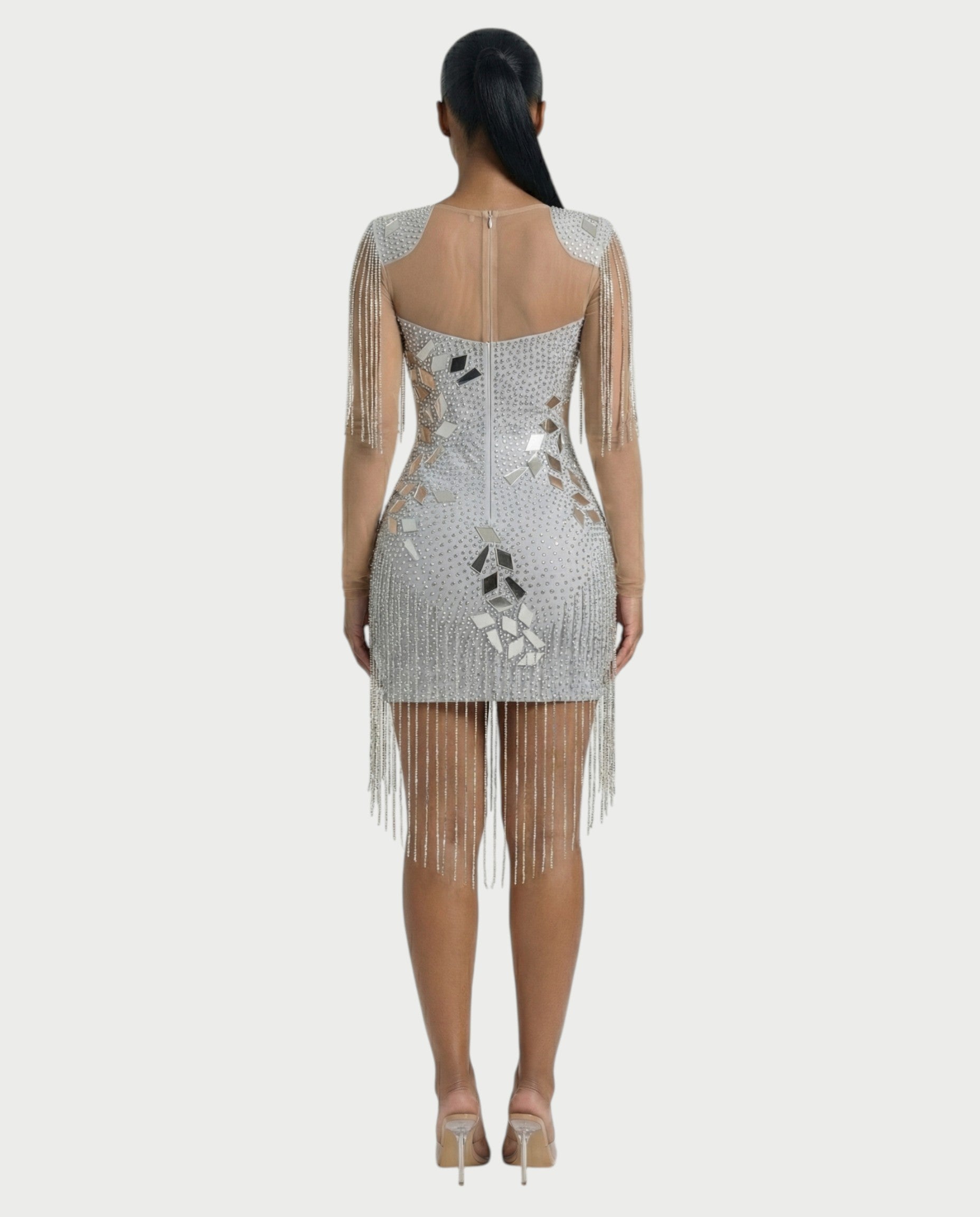 TALLIE Mirror Mosaic Mini Dress