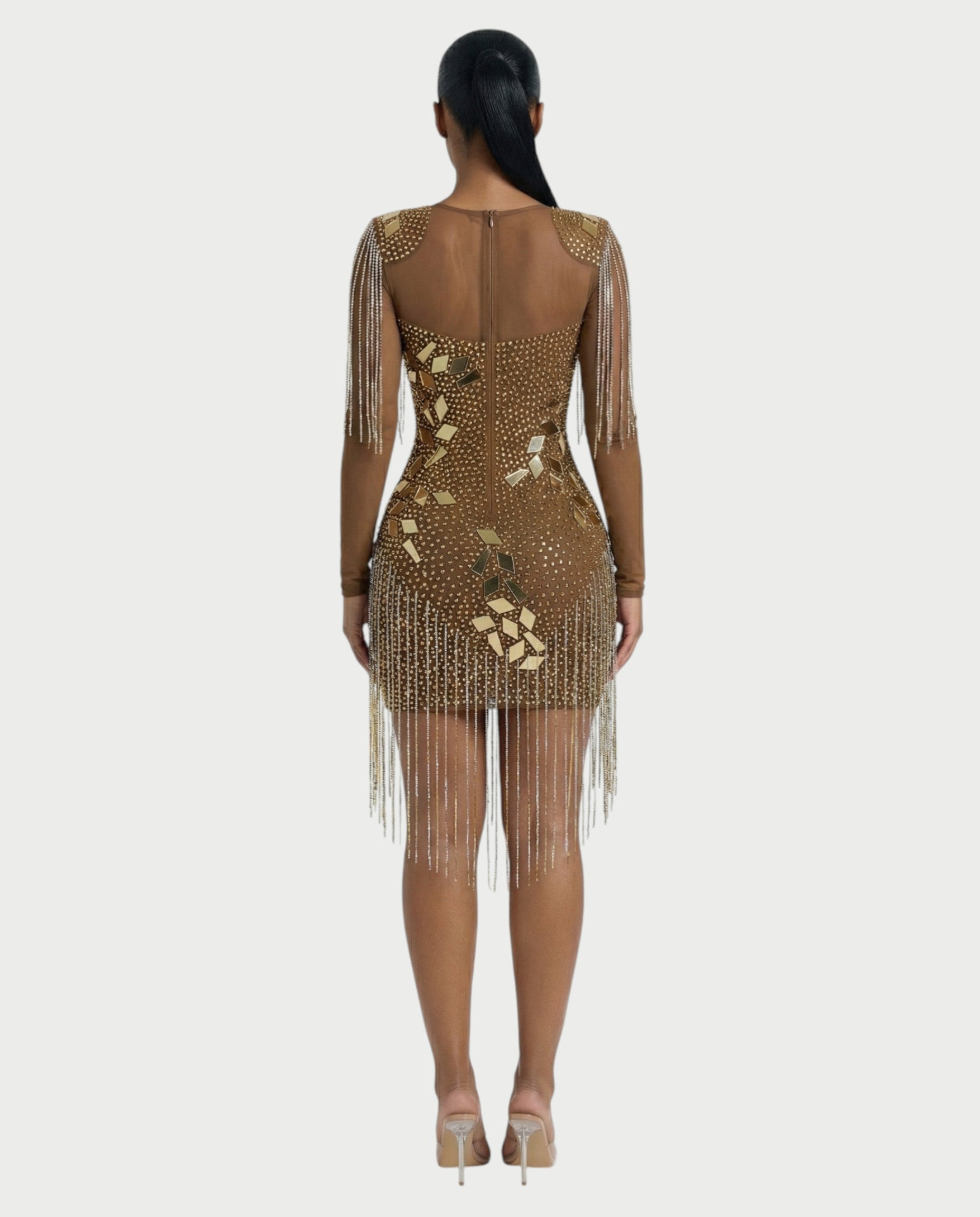 TALLIE Mirror Mosaic Mini Dress