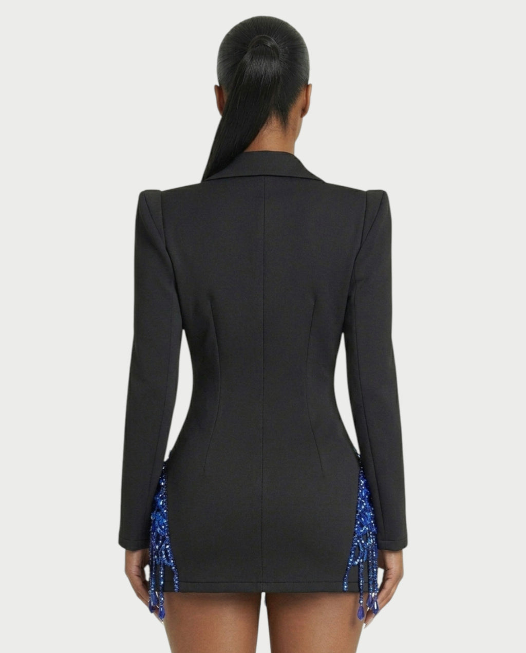 FIOR Pearl & Crystal Blazer Mini Dress