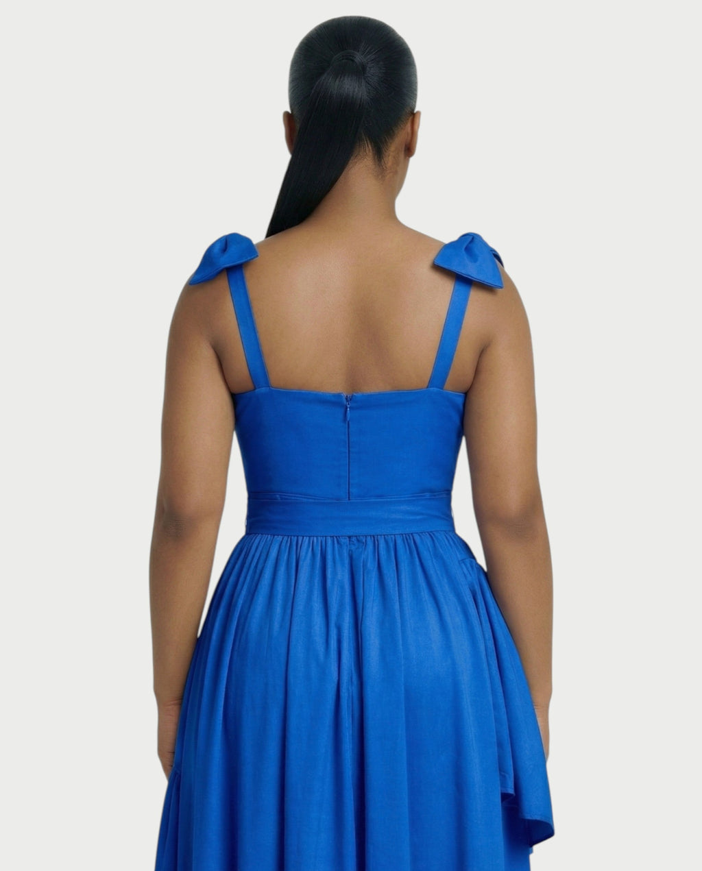 NARIMA Bow Ruffle Maxi Dress