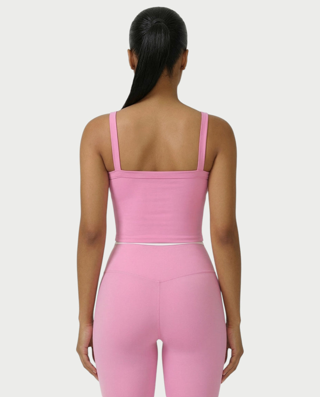 JINYA Padded Square-Neck Active Crop Top