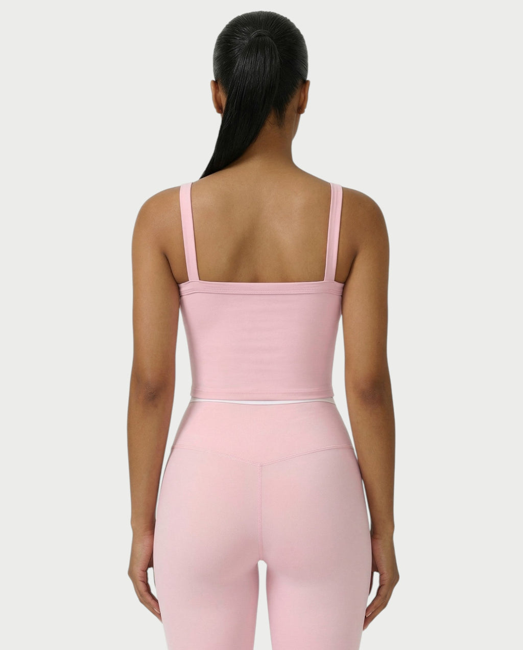 JINYA Padded Square-Neck Active Crop Top