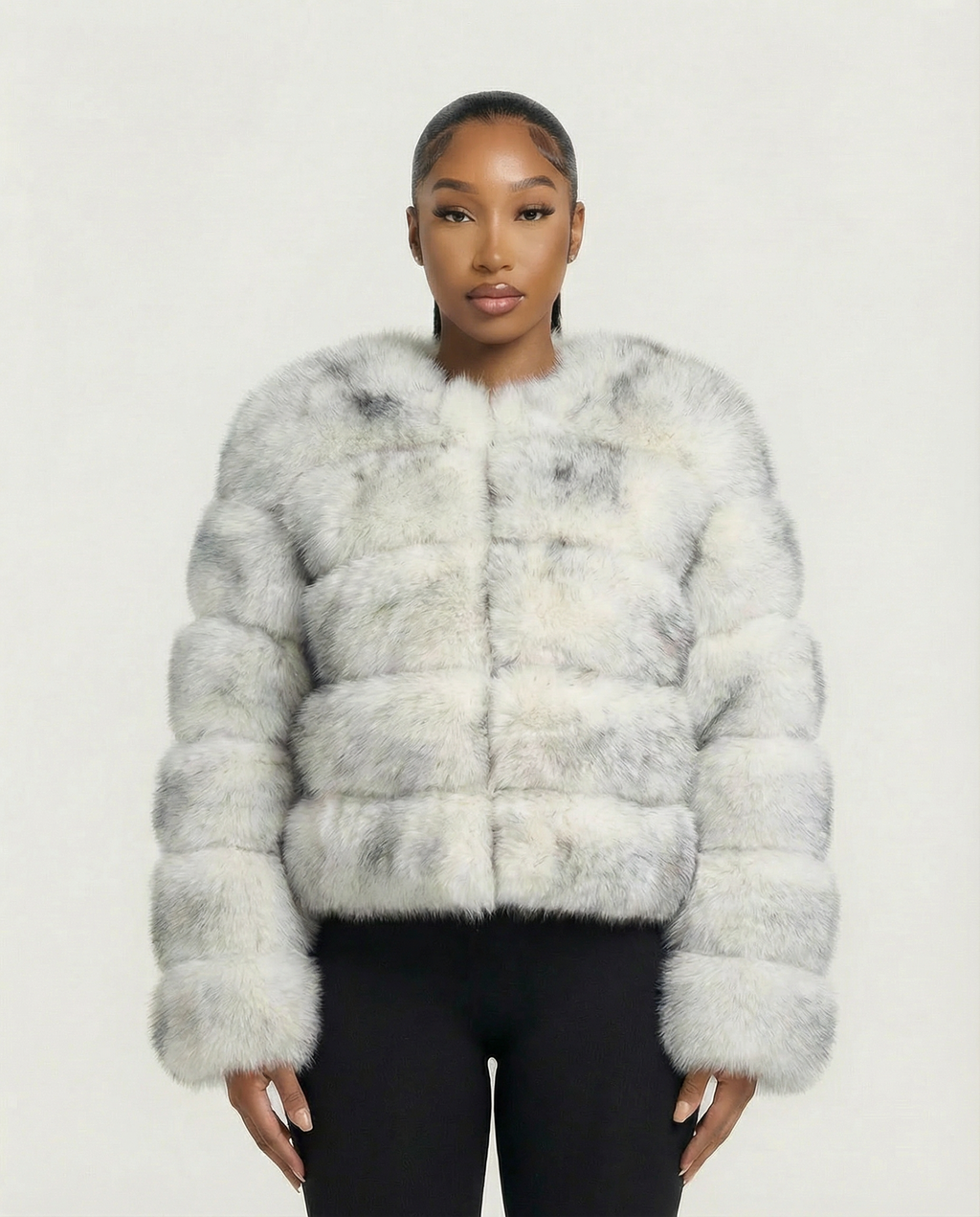 BEATRICE Faux Fur Bubble Jacket