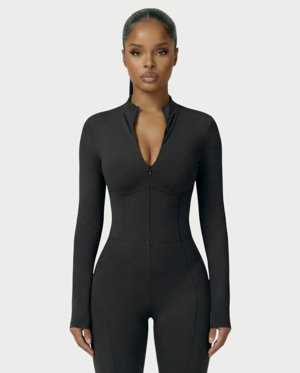 LUVINA Zip-Up Jumpsuit