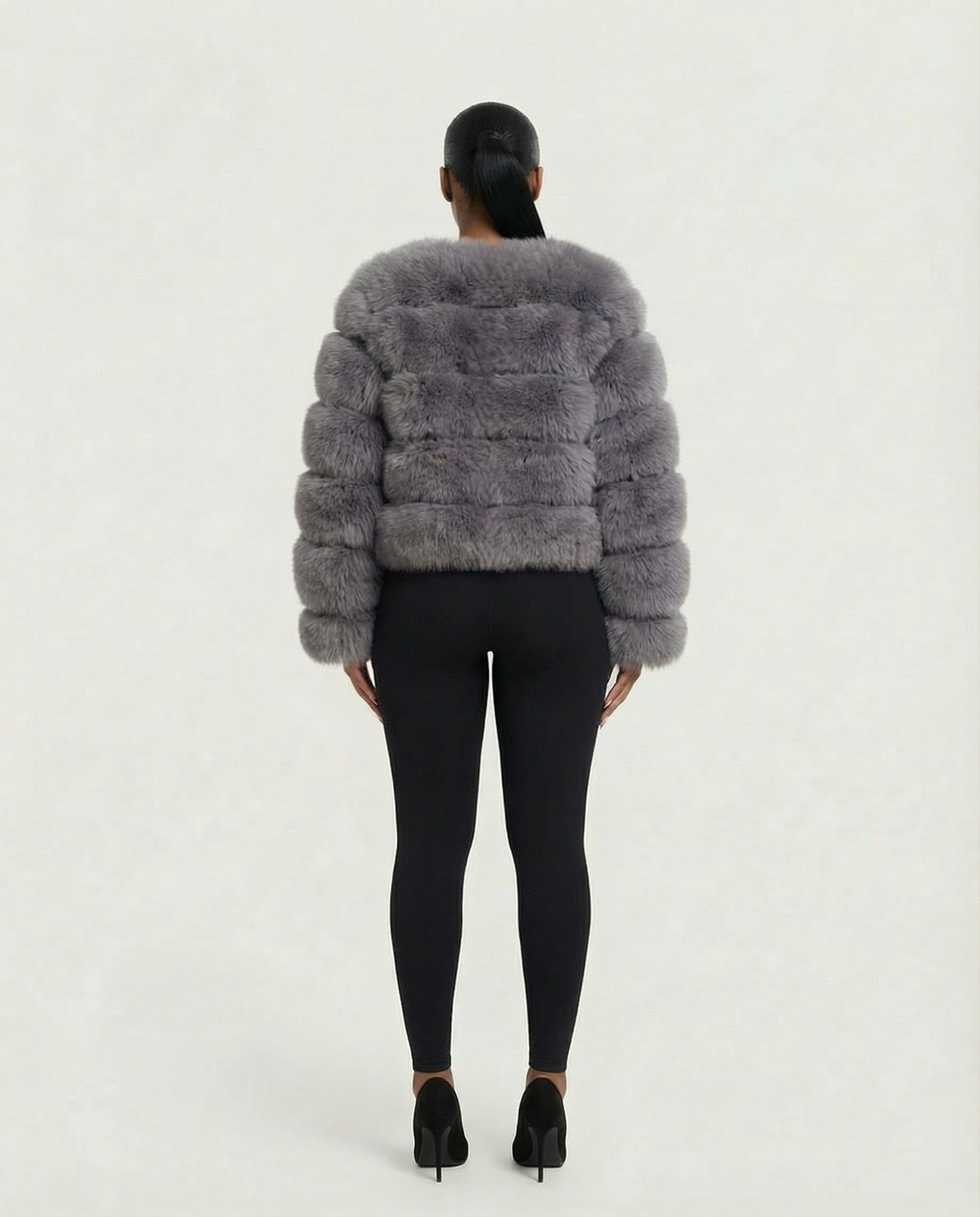 BEATRICE Faux Fur Bubble Jacket