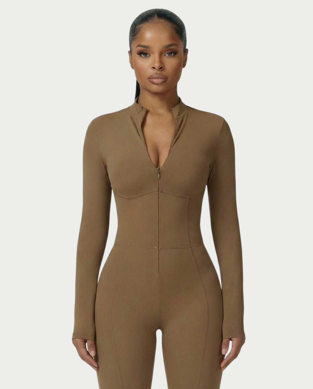 LUVINA Zip-Up Jumpsuit