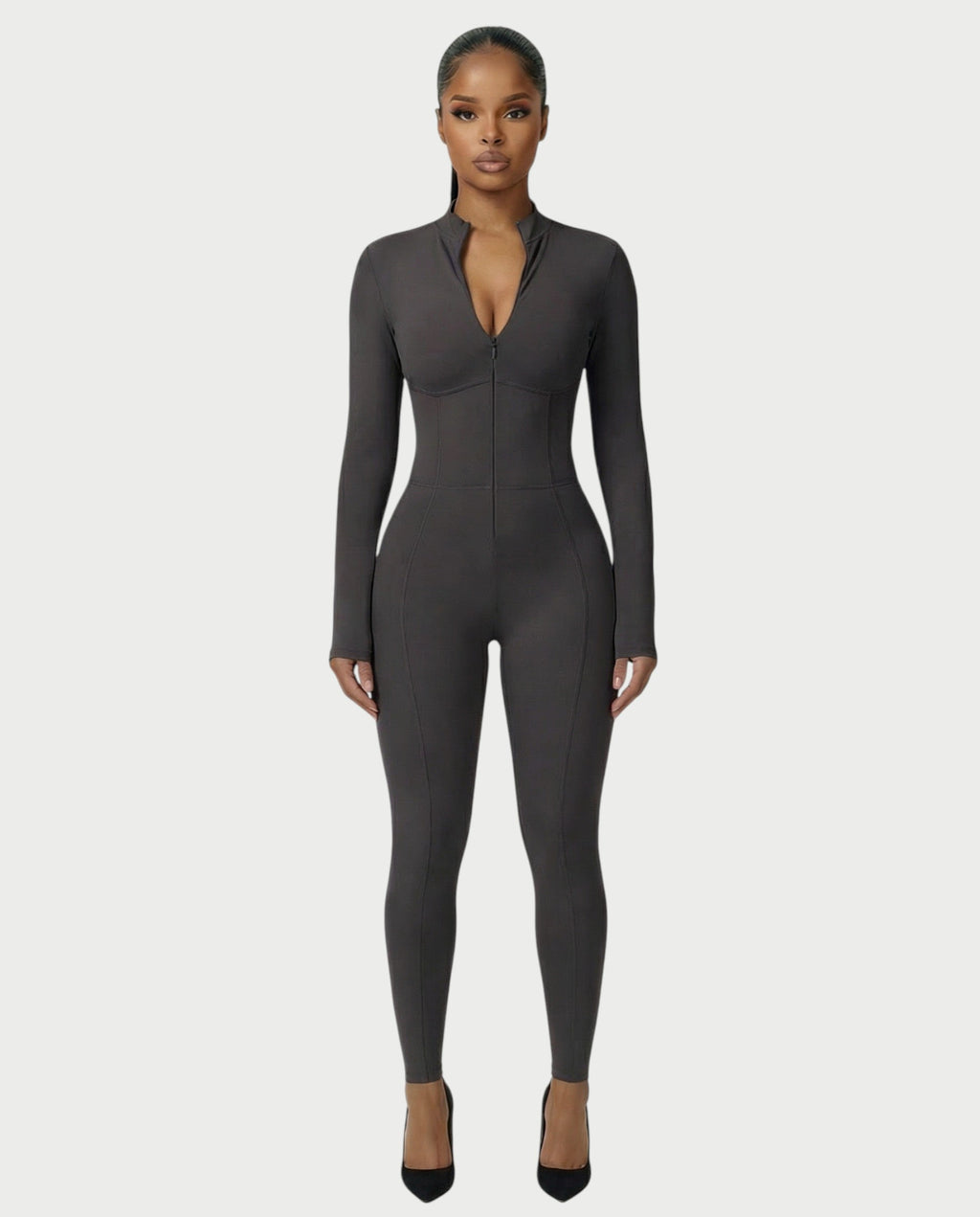LUVINA Zip-Up Jumpsuit