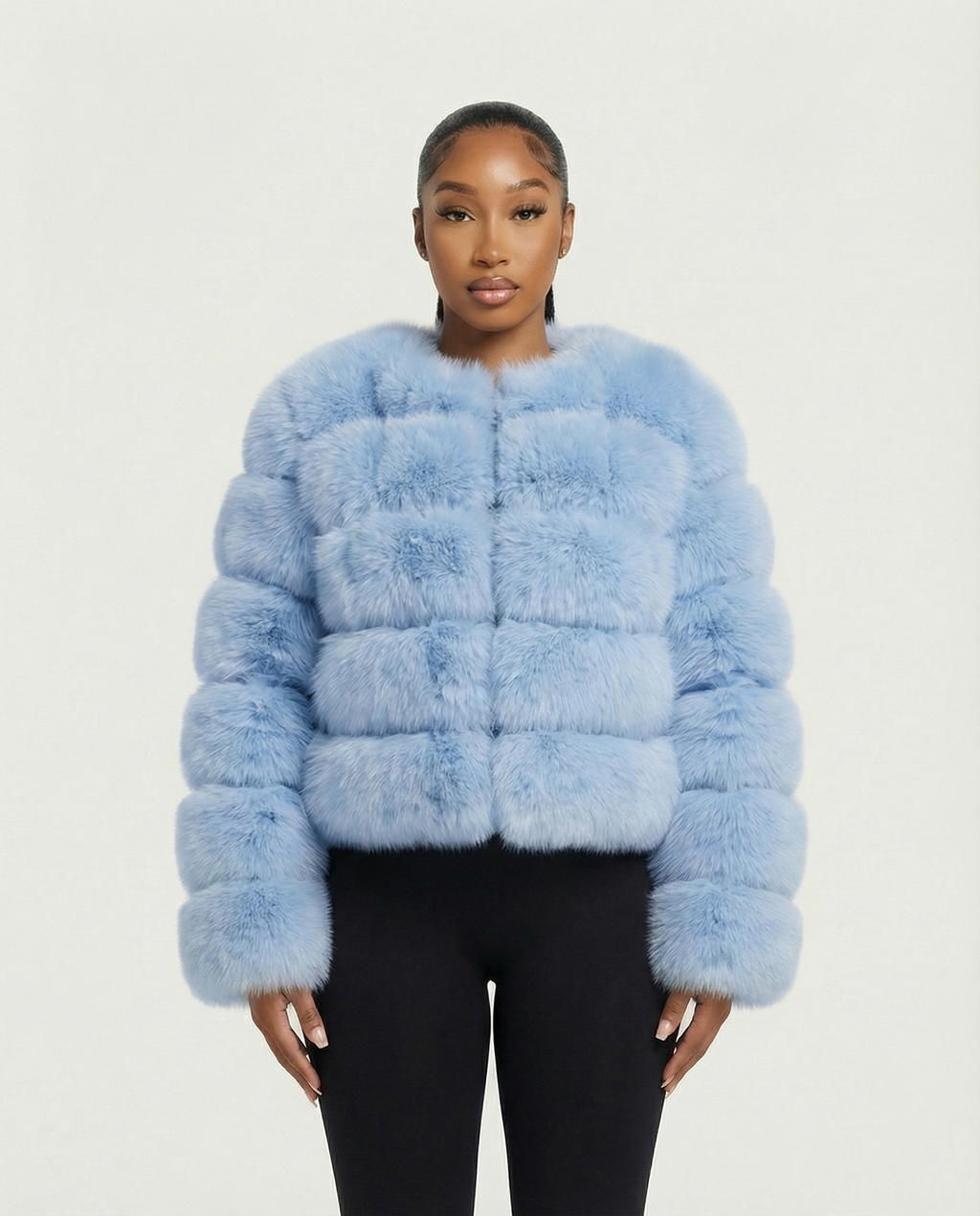BEATRICE Faux Fur Bubble Jacket
