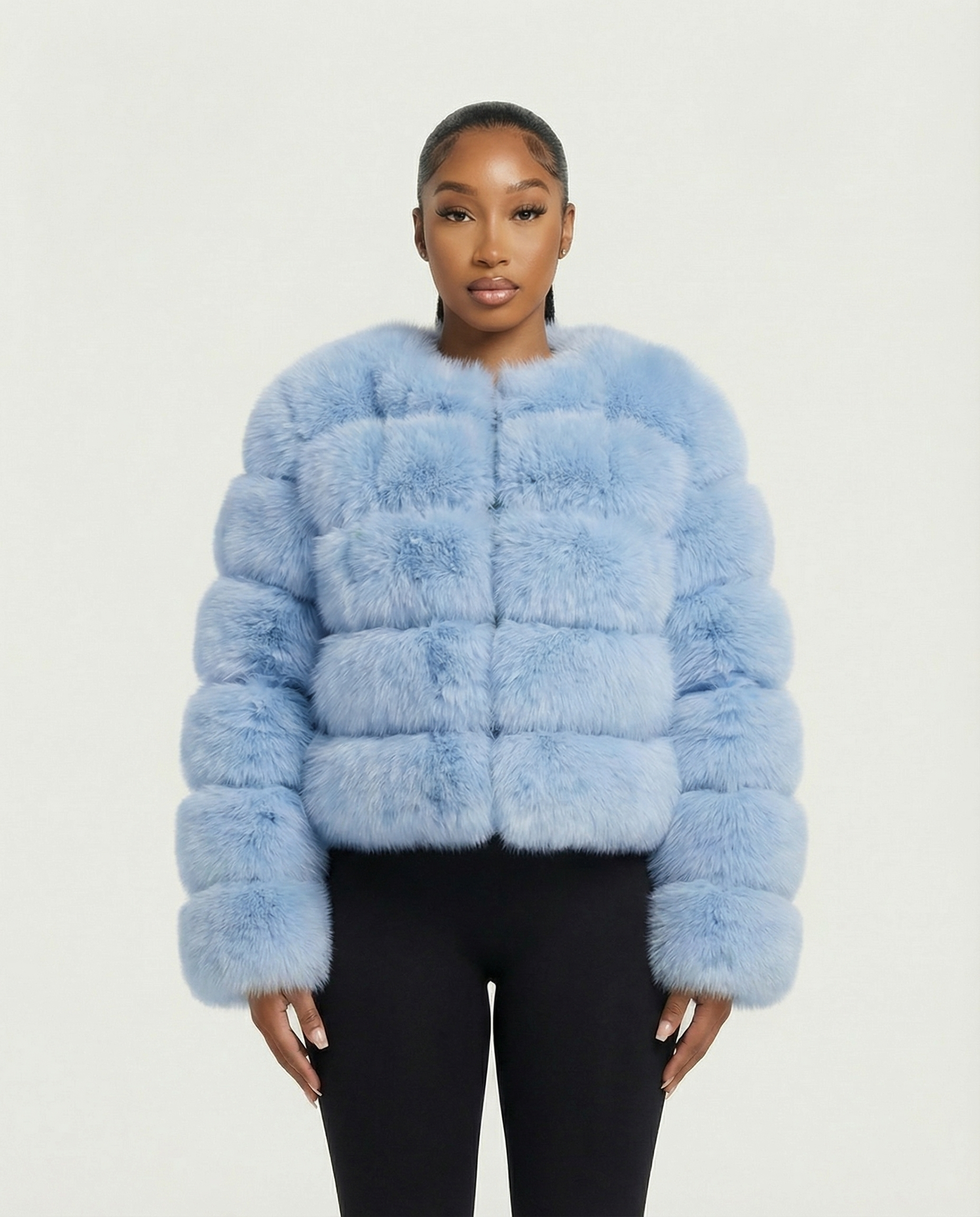 BEATRICE Faux Fur Bubble Jacket