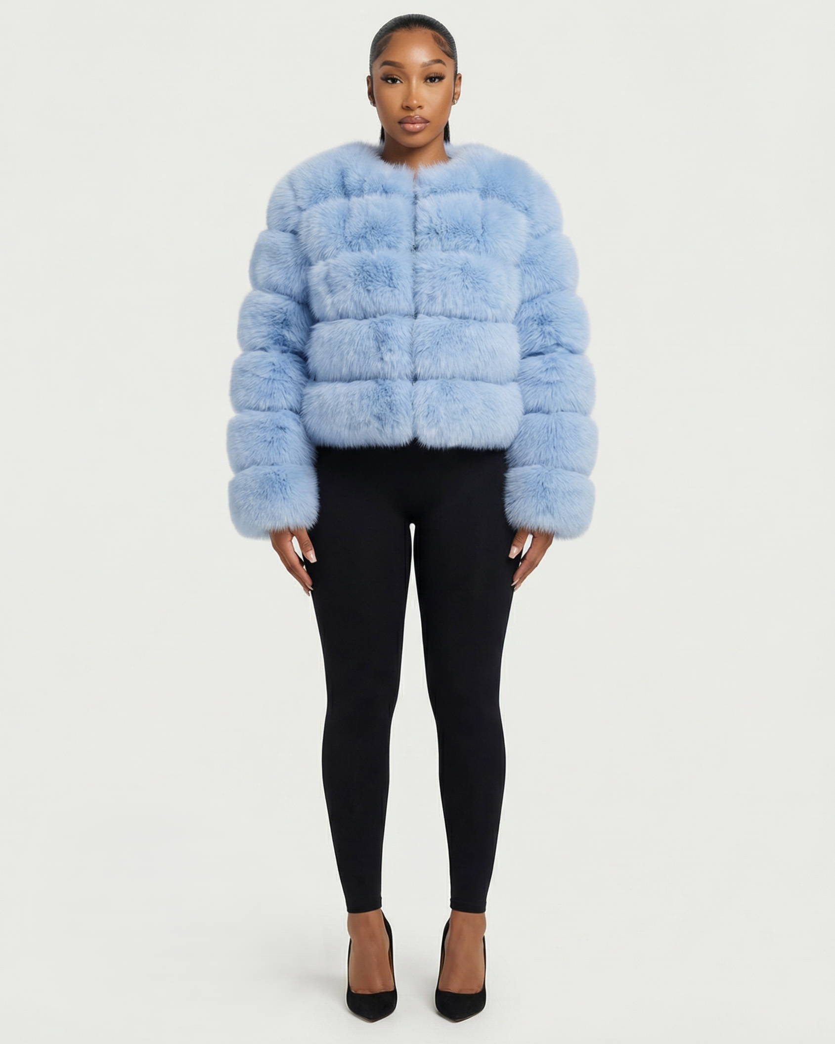 BEATRICE Faux Fur Bubble Jacket