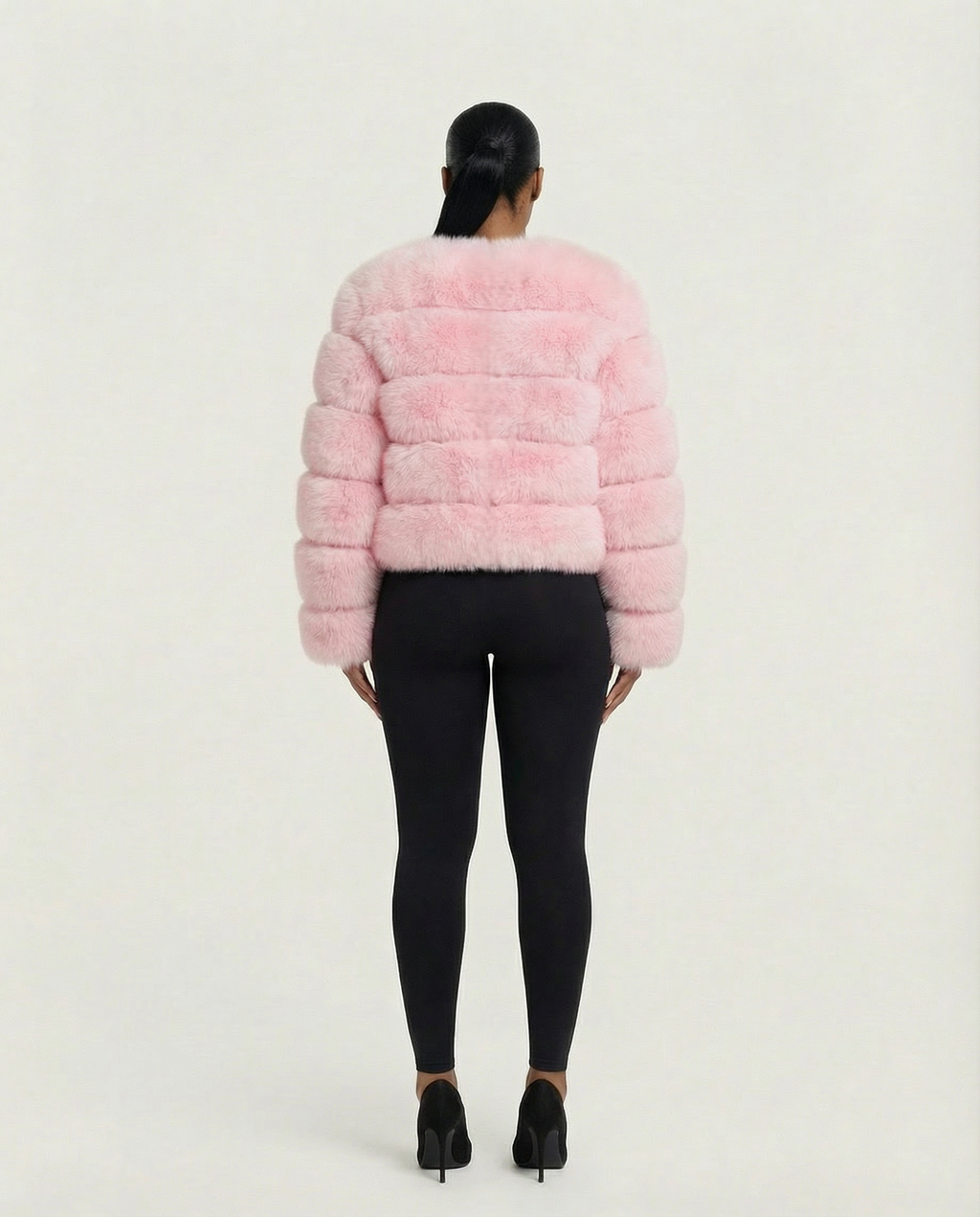 BEATRICE Faux Fur Bubble Jacket