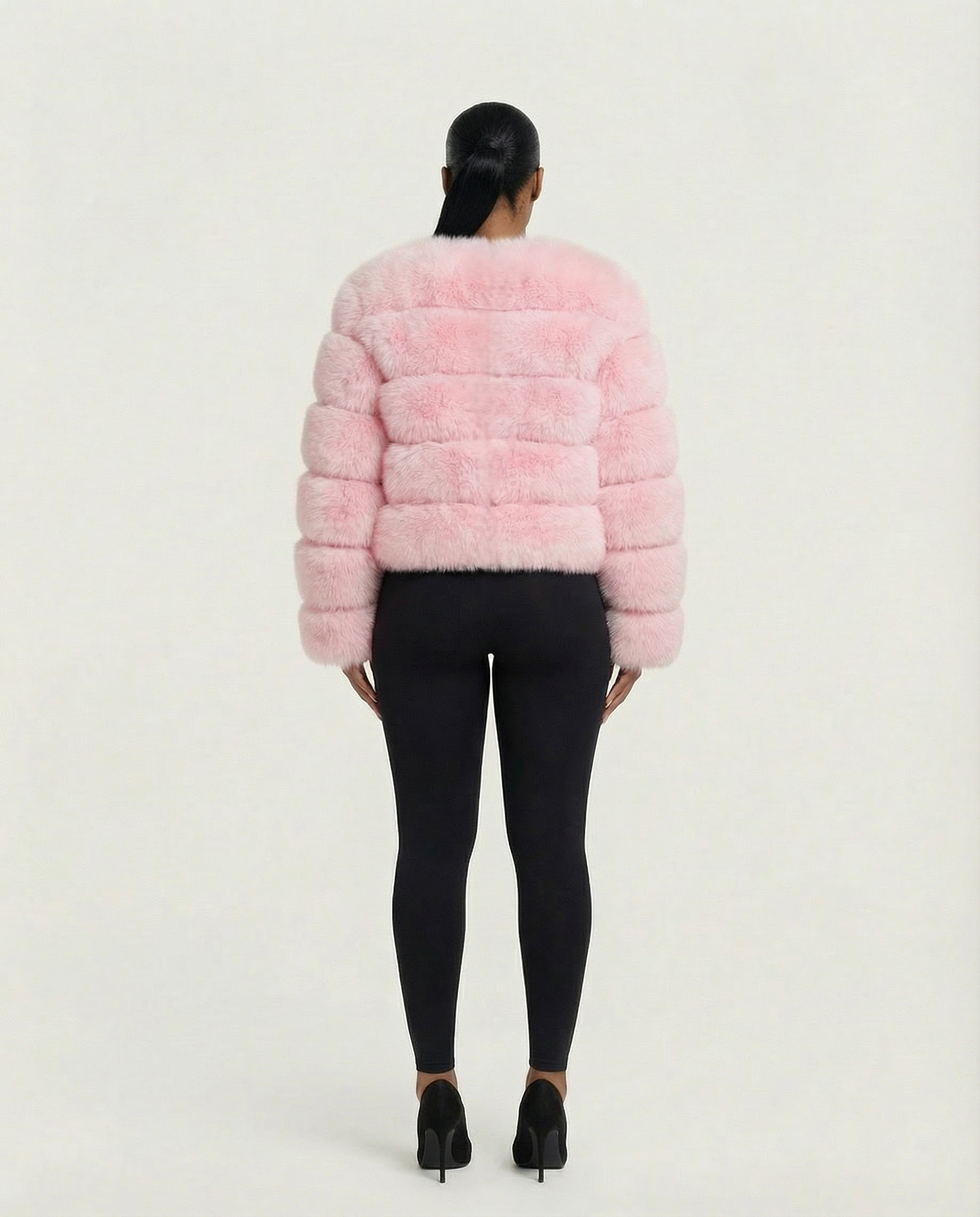 BEATRICE Faux Fur Bubble Jacket