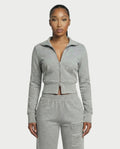 GIVANA Cropped Zip Jumper & Straight-Leg Pants Set