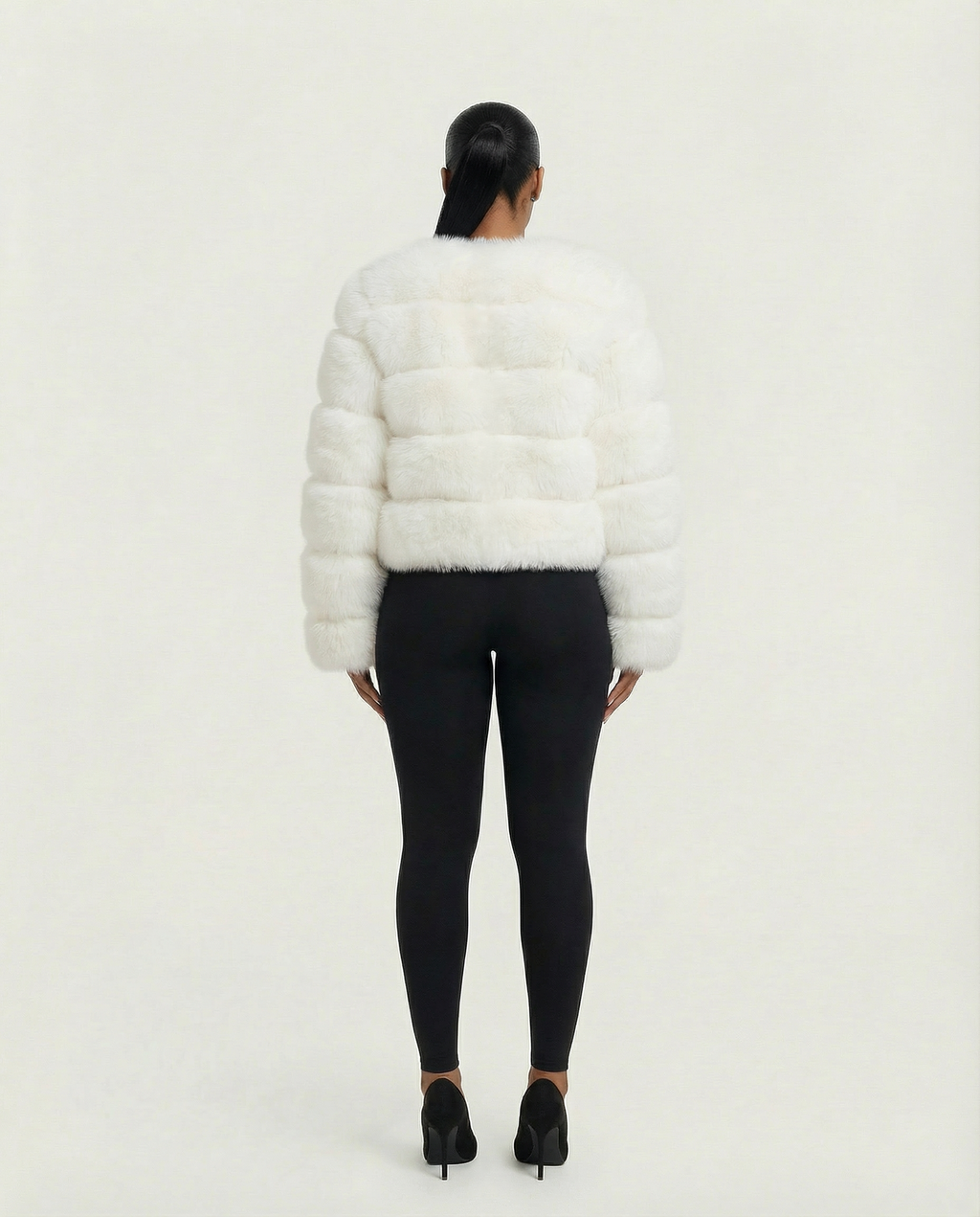 BEATRICE Faux Fur Bubble Jacket