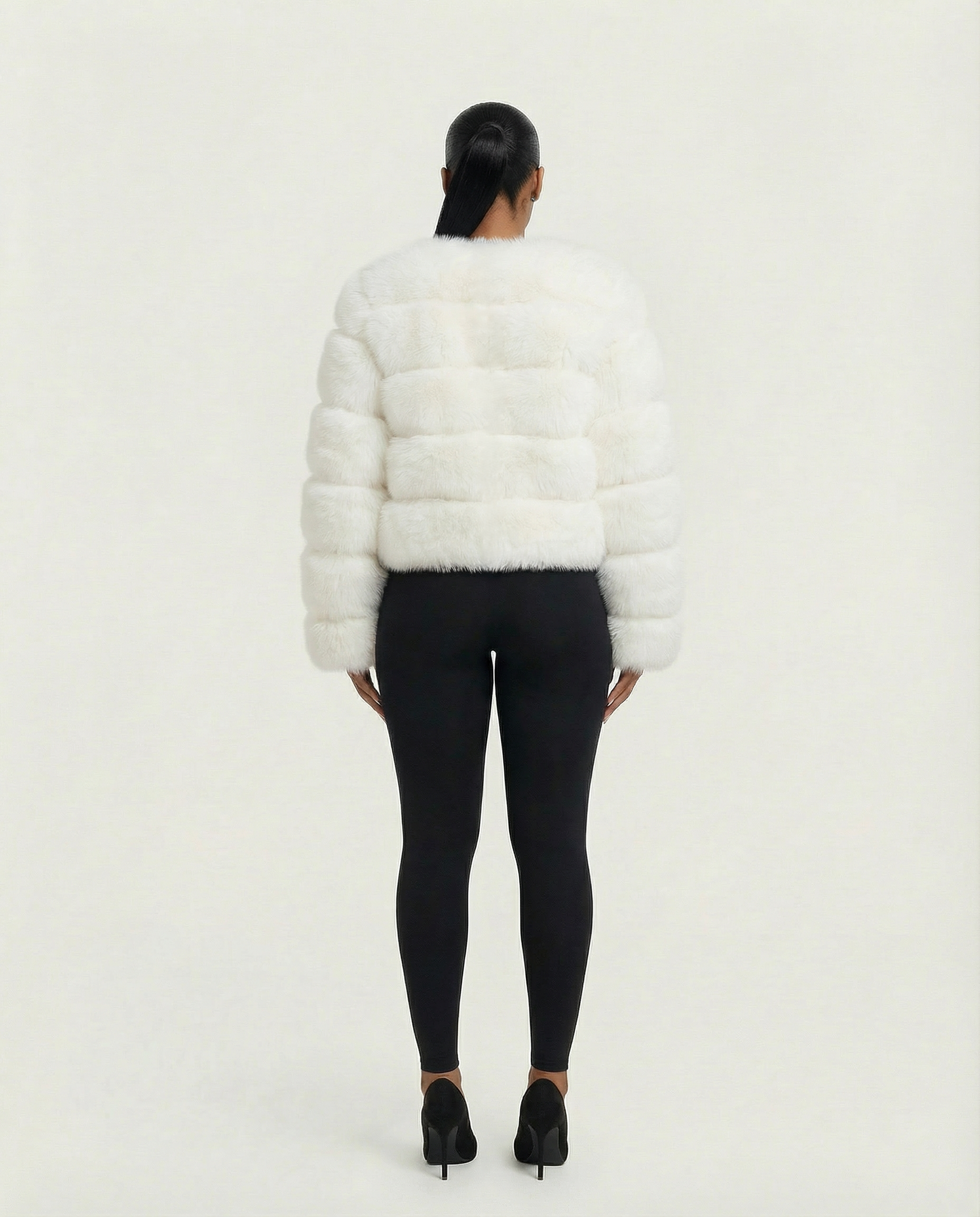 BEATRICE Faux Fur Bubble Jacket
