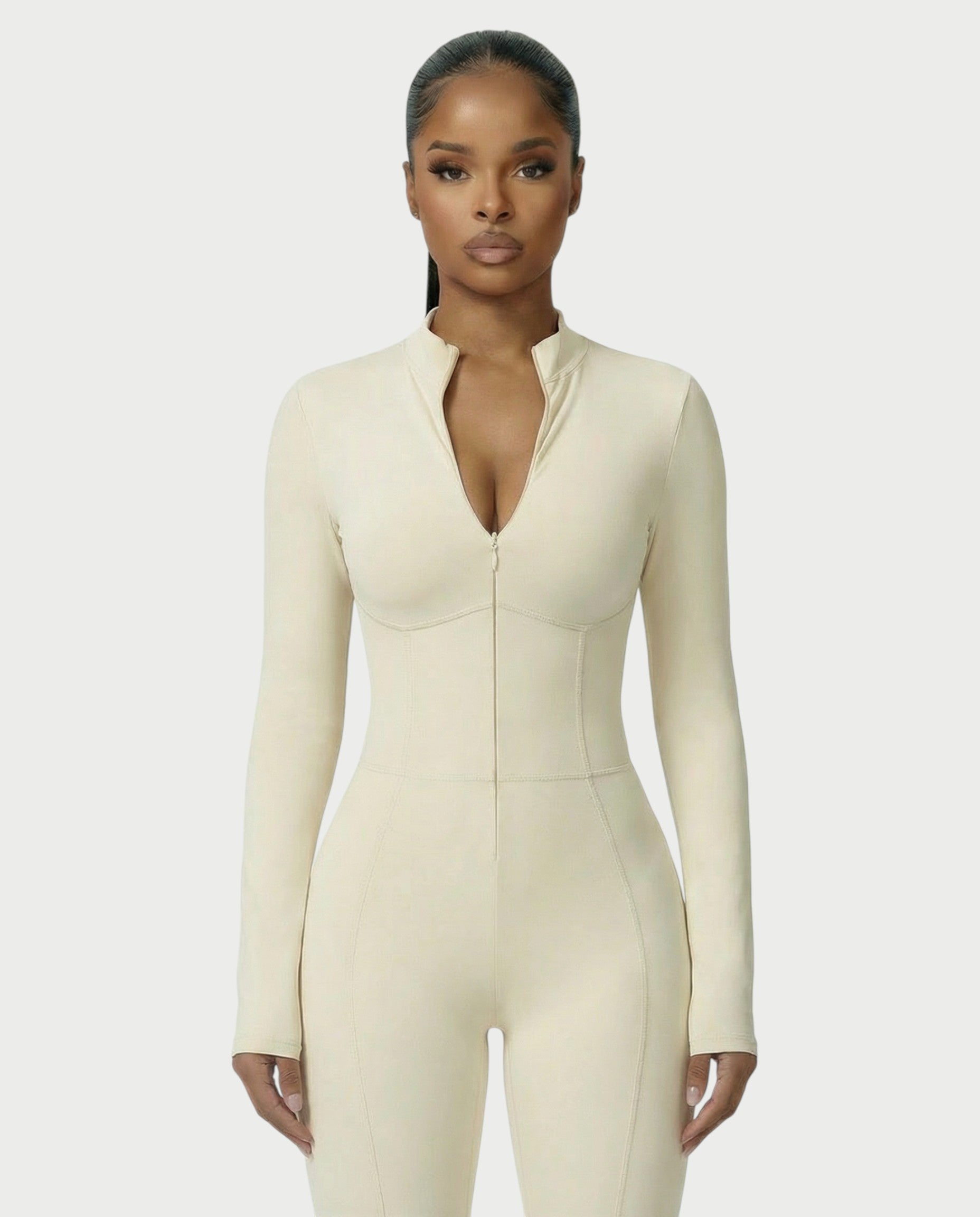 LUVINA Zip-Up Jumpsuit