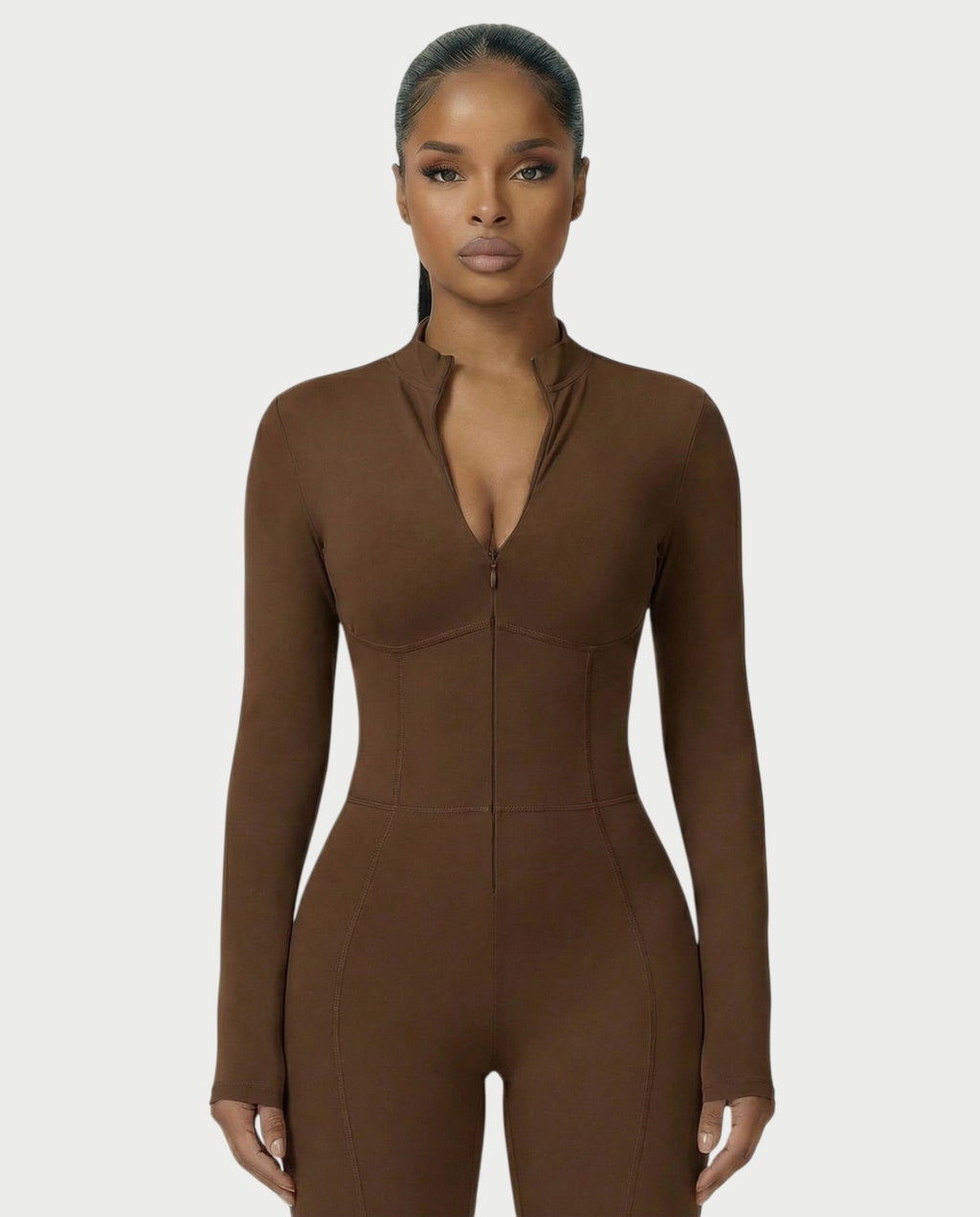 LUVINA Zip-Up Jumpsuit