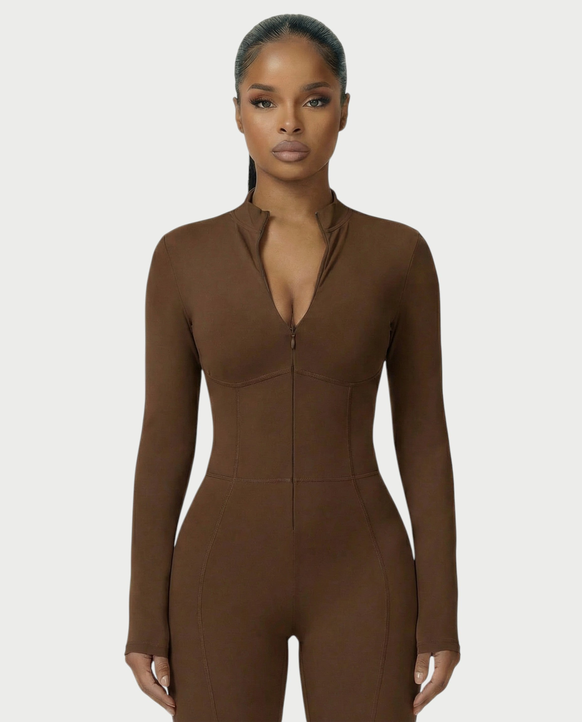 LUVINA Zip-Up Jumpsuit