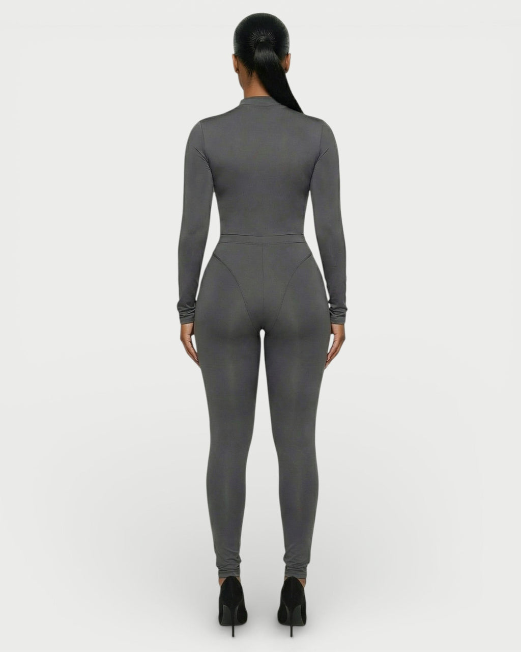 HAINA Long-Sleeve Bodysuit & High-Waist Leggings Set