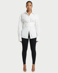 RIONNA Cinched Long-Sleeve Shirt