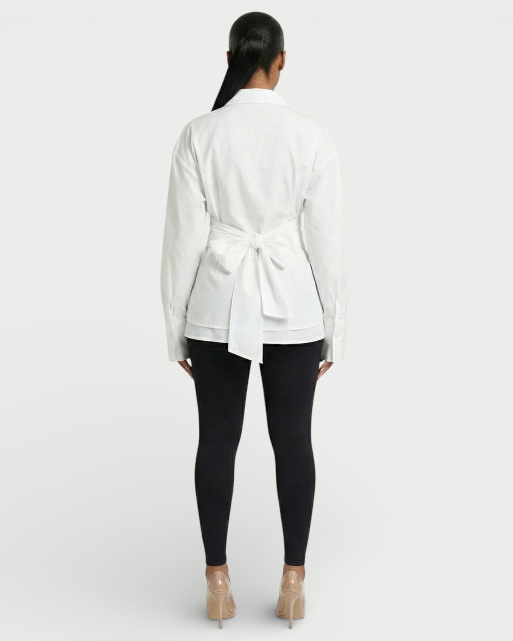 RIONNA Cinched Long-Sleeve Shirt