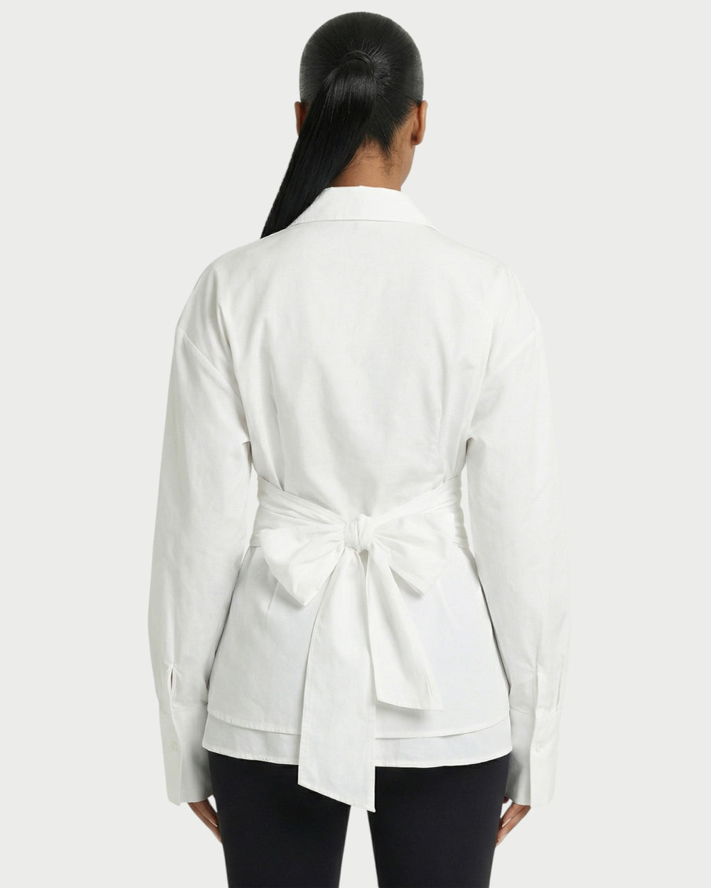 RIONNA Cinched Long-Sleeve Shirt
