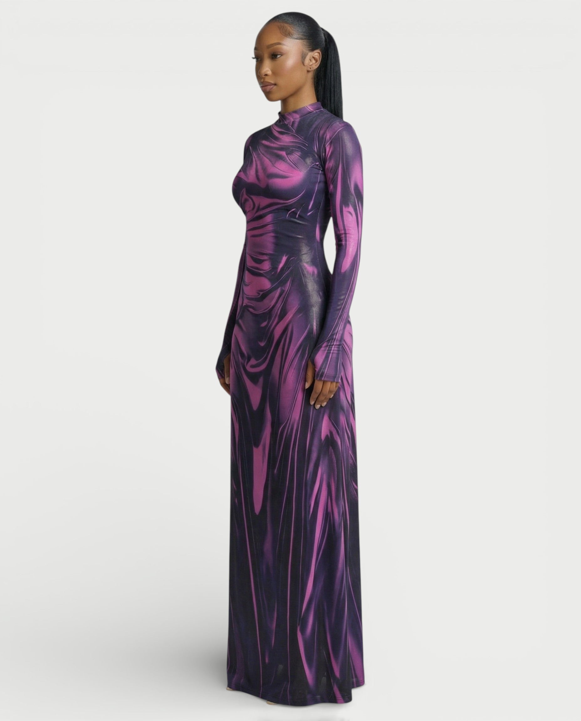 KASSIDY Illusion Maxi Dress