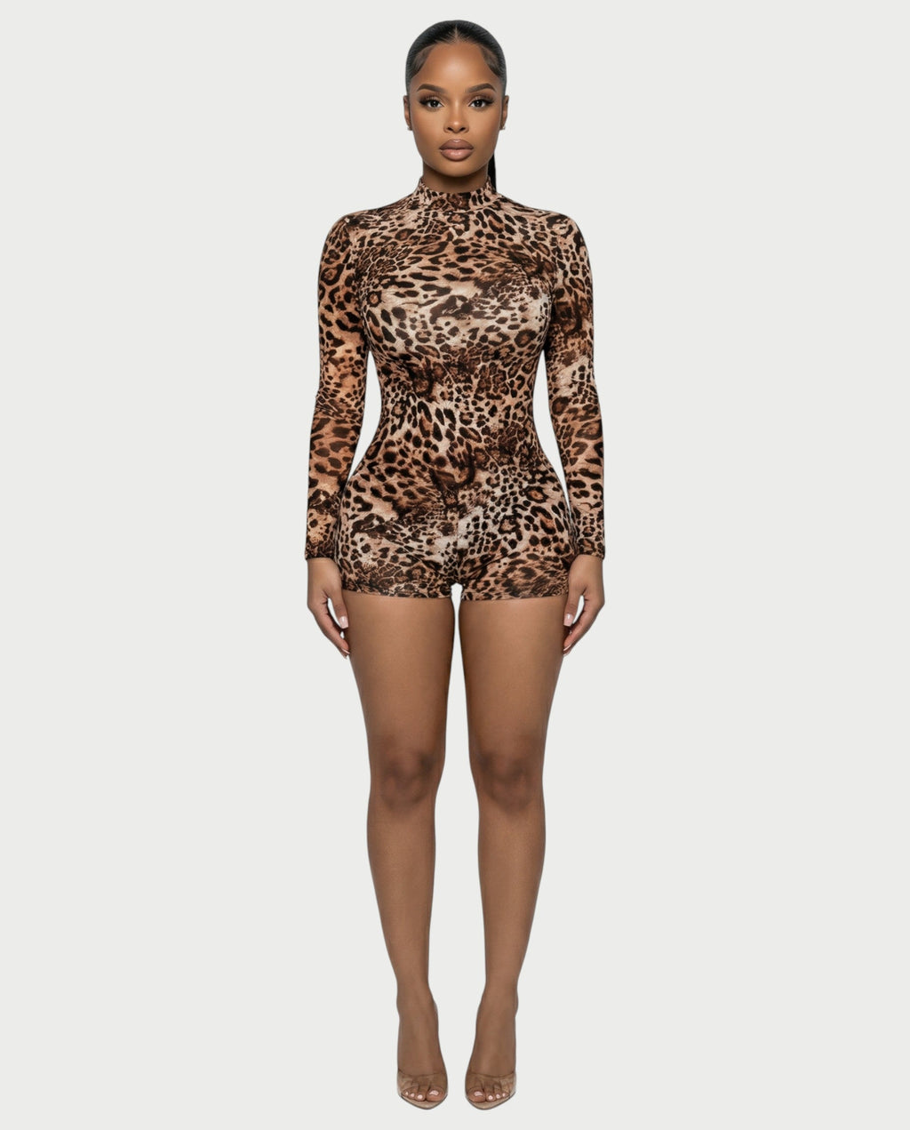 LEPA Cheetah Print Playsuit