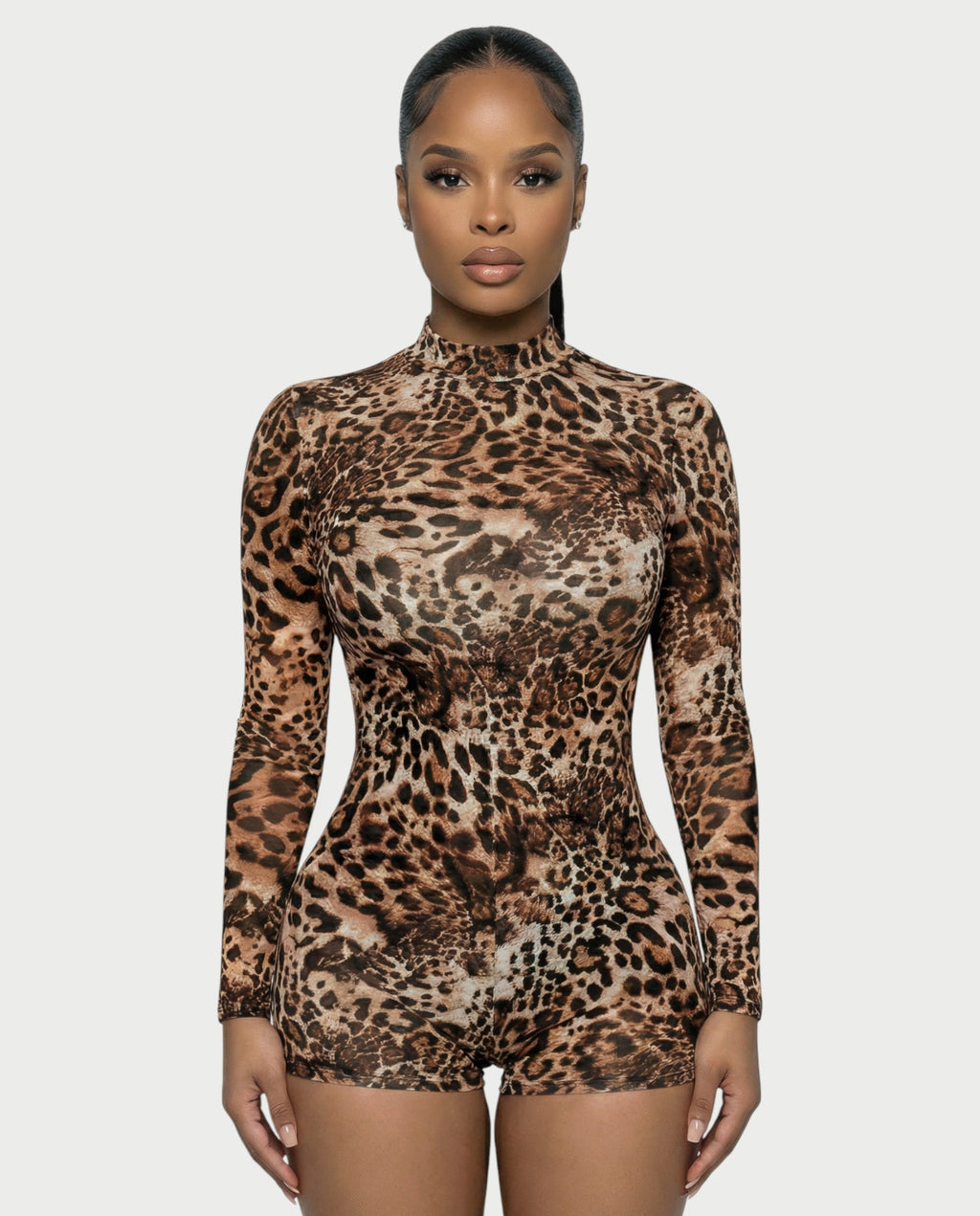 LEPA Cheetah Print Playsuit