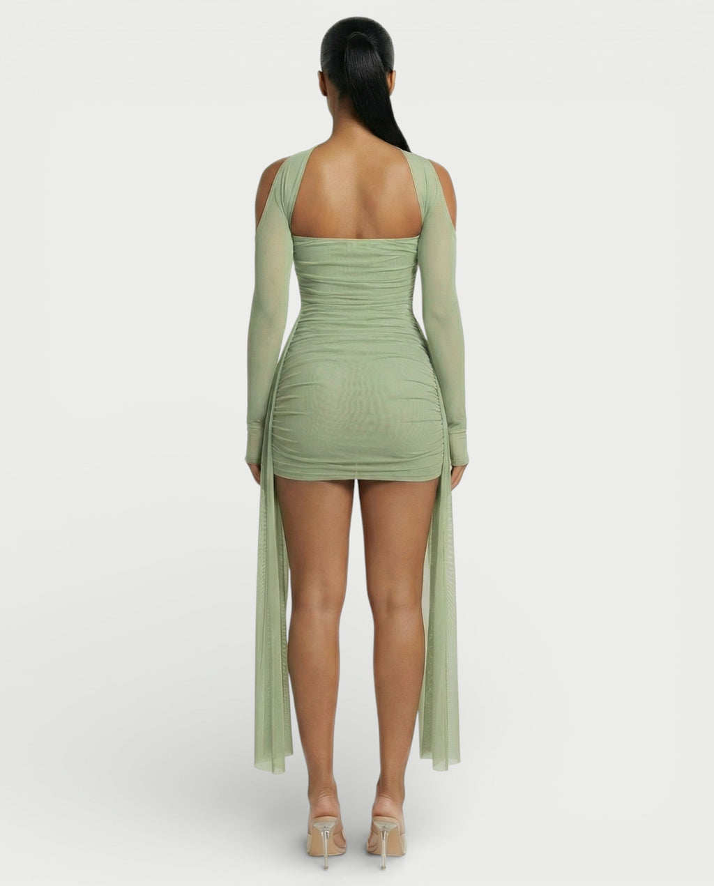 ANNE Strapless Mesh Mini Dress