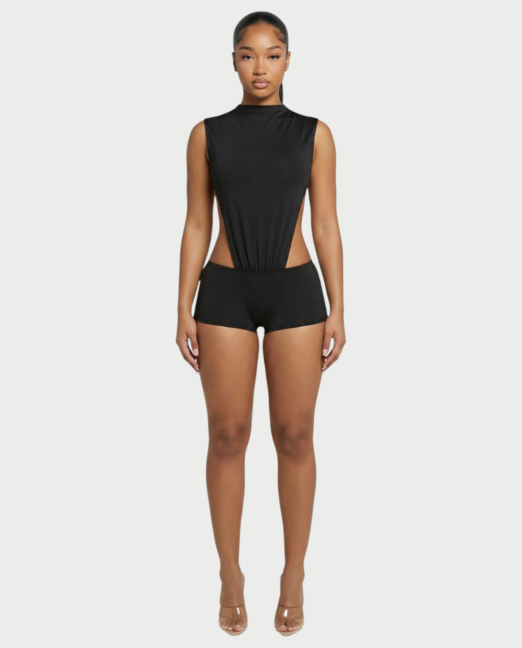 DARLEE Draped Side-Cut Top & Mini Short Set