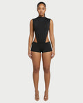 DARLEE Draped Side-Cut Top & Mini Short Set