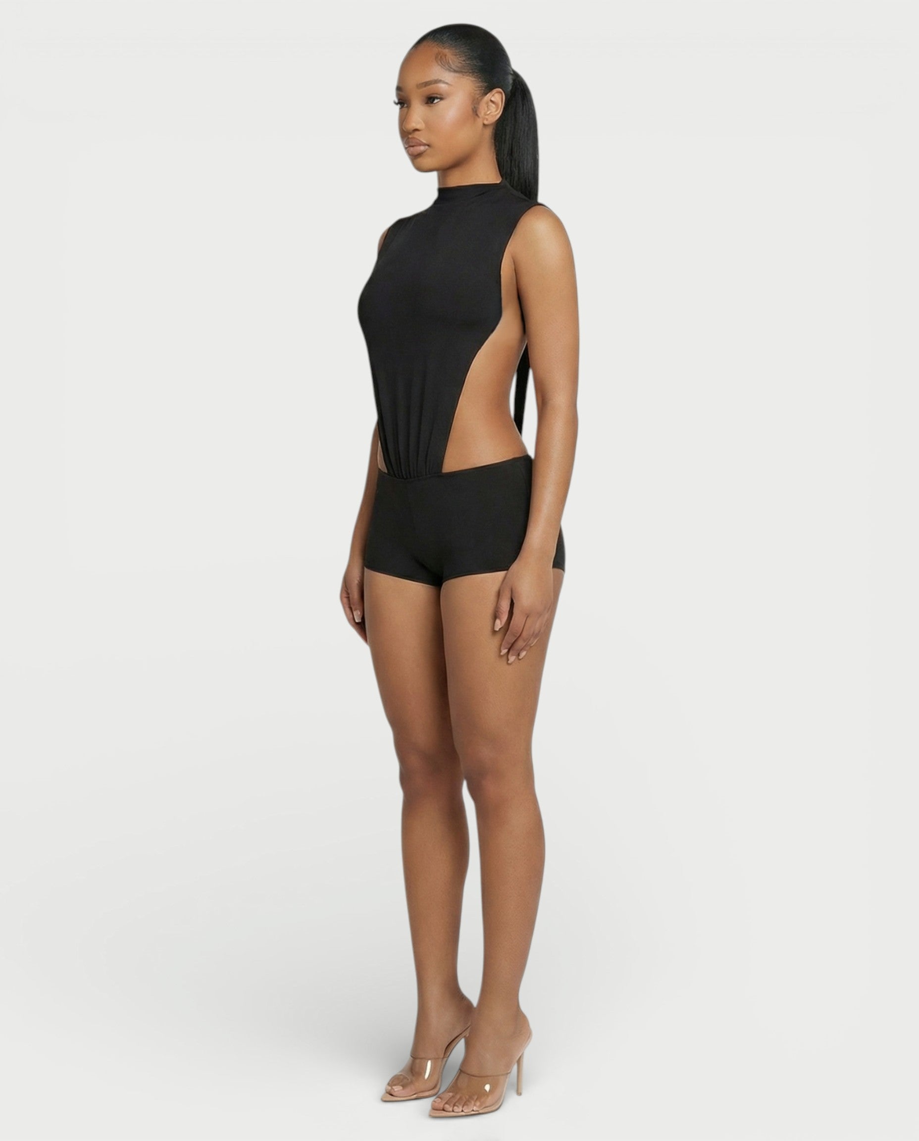 DARLEE Draped Side-Cut Top & Mini Short Set