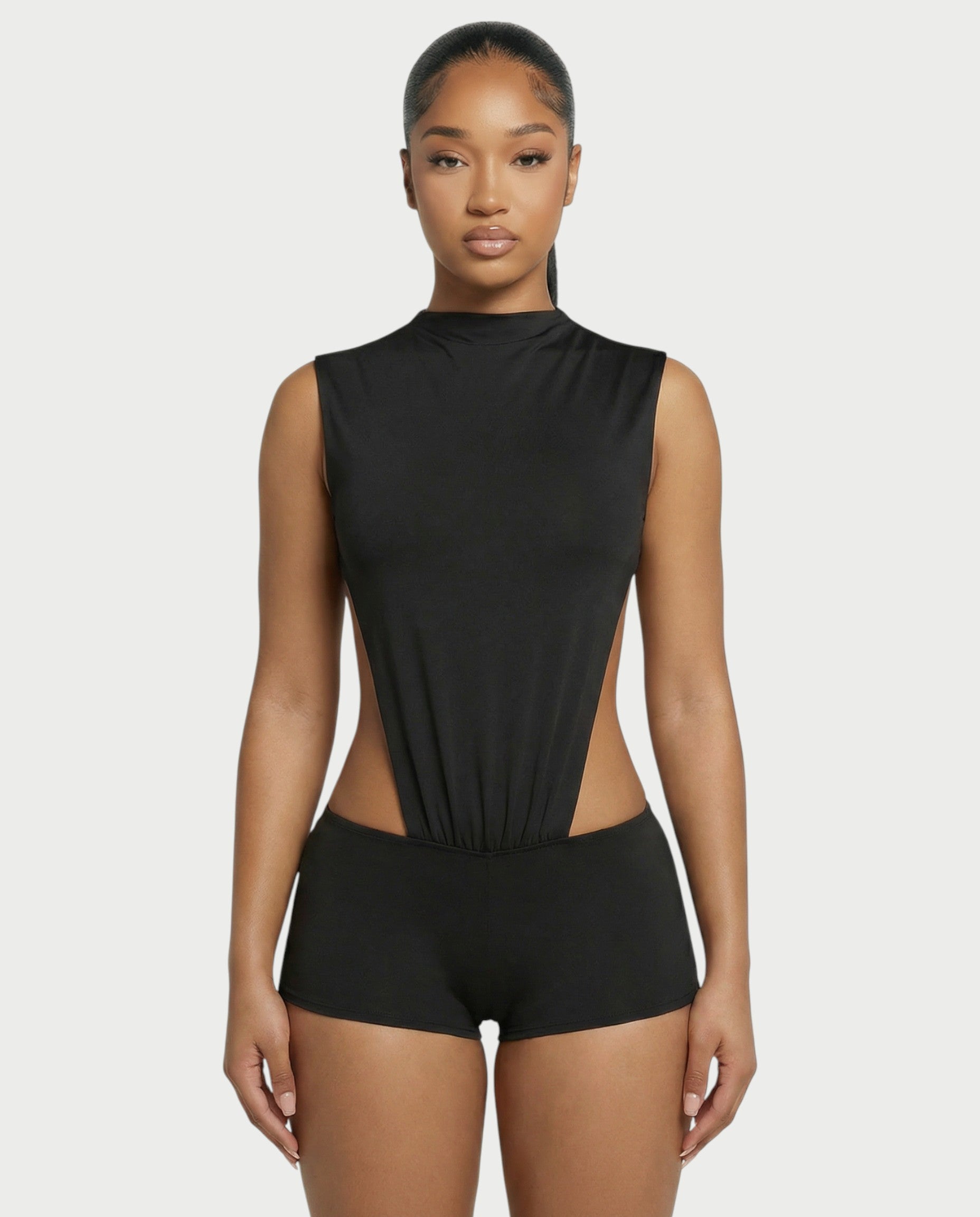 DARLEE Draped Side-Cut Top & Mini Short Set