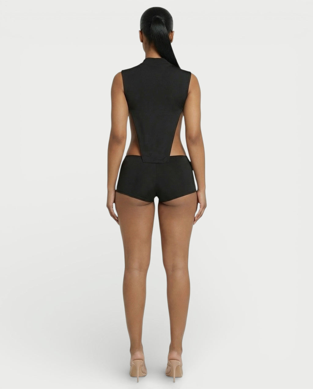 DARLEE Draped Side-Cut Top & Mini Short Set