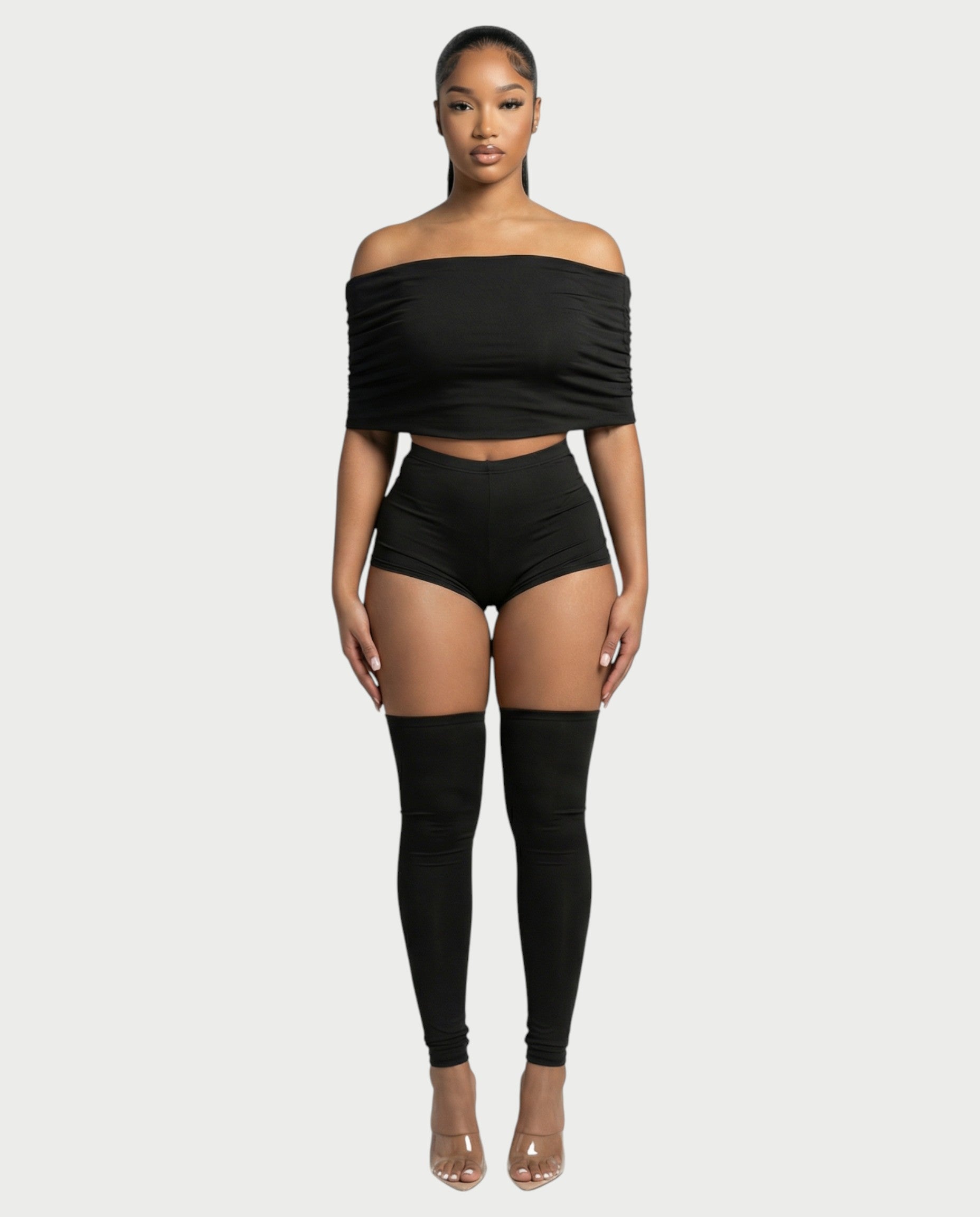 ROSE Off-Shoulder 3-Piece Set