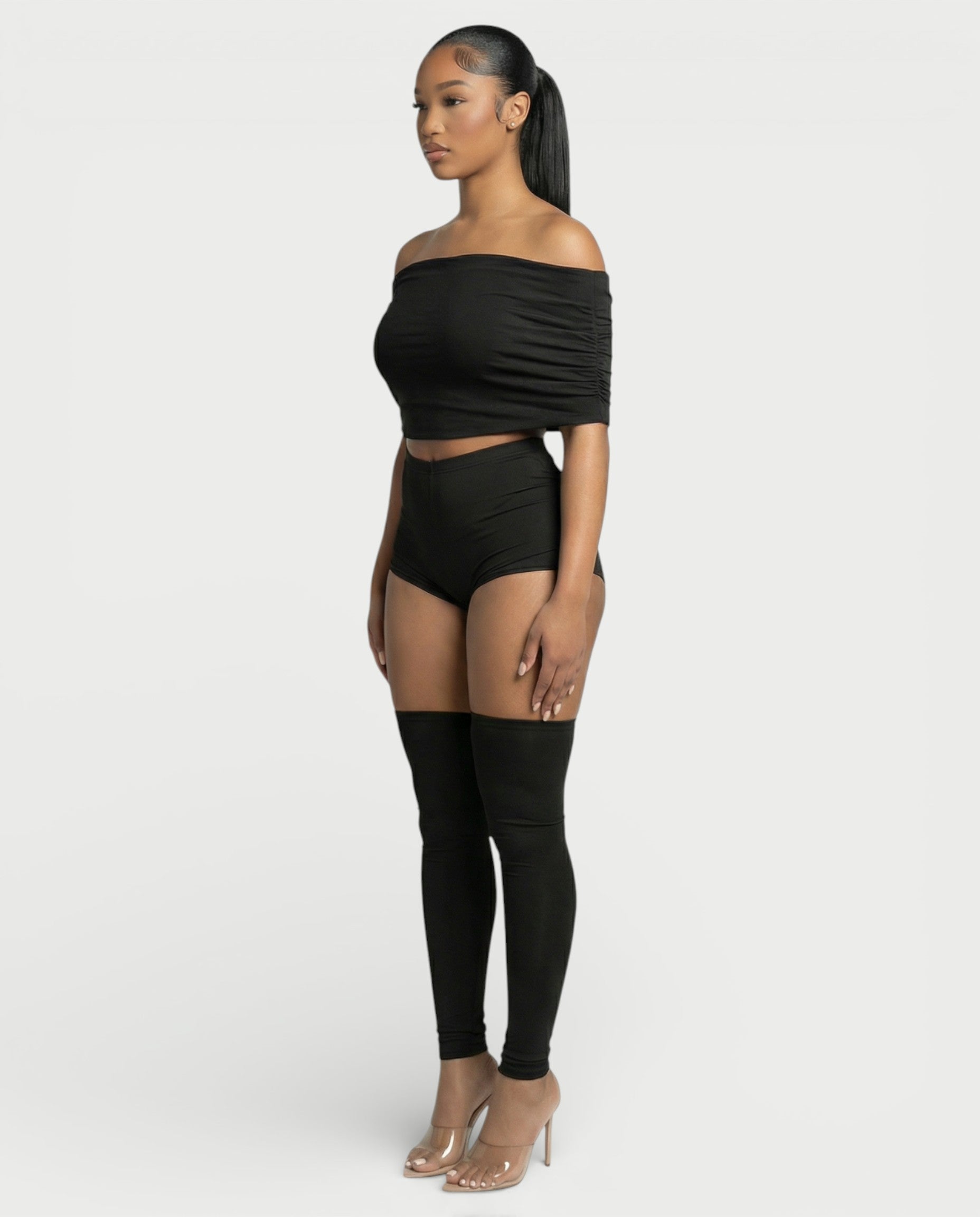 ROSE Off-Shoulder 3-Piece Set