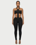 ZAYANI Cutout Halter Jumpsuit
