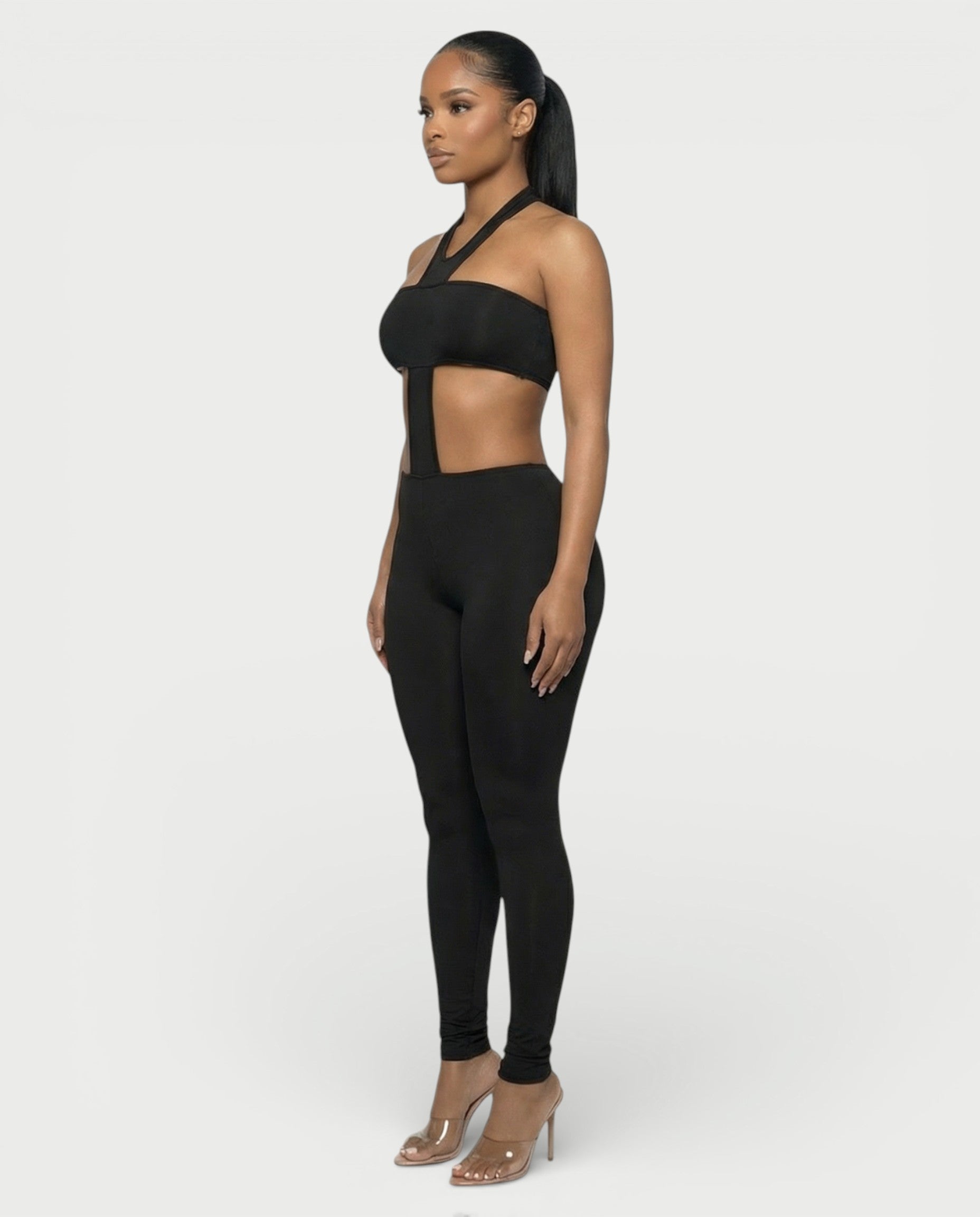 ZAYANI Cutout Halter Jumpsuit