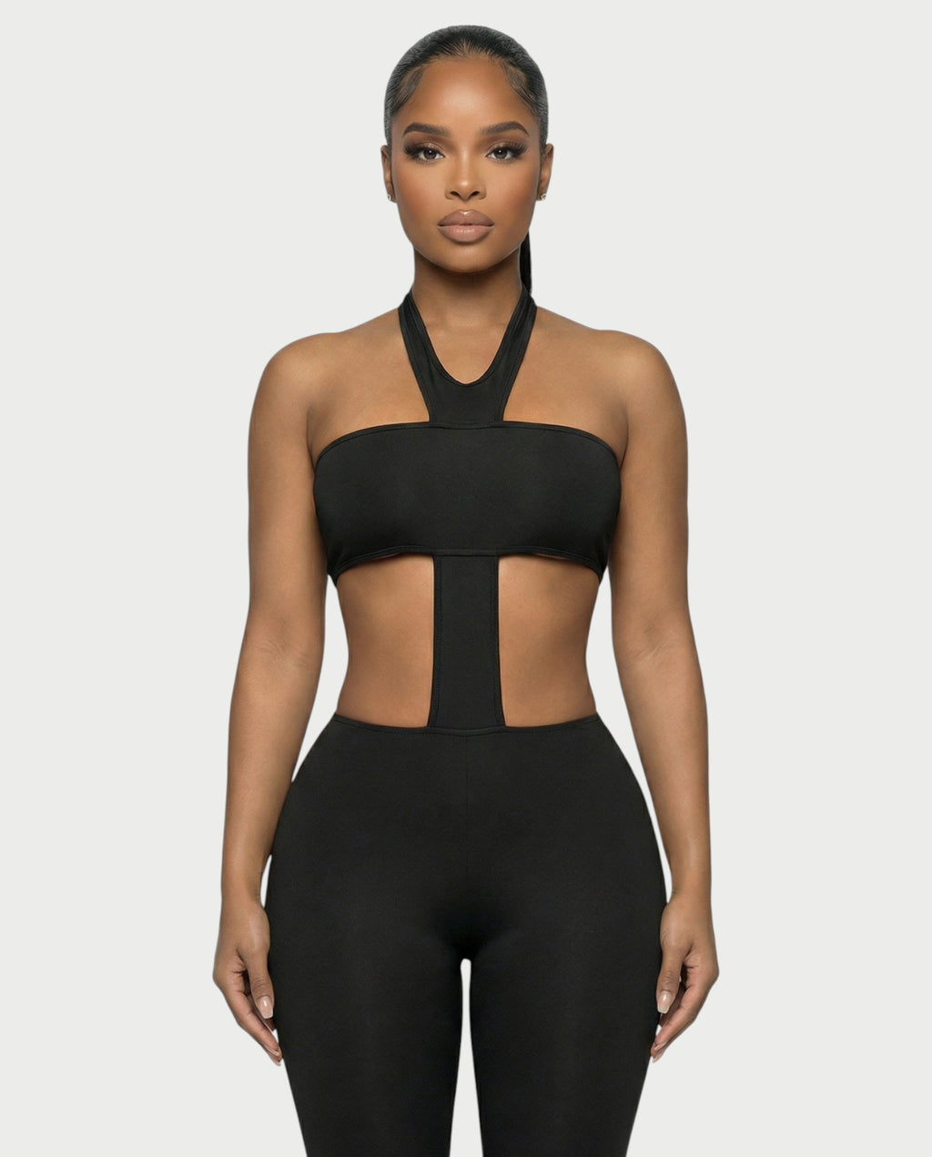 ZAYANI Cutout Halter Jumpsuit
