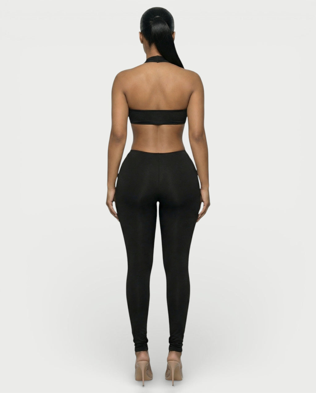 ZAYANI Cutout Halter Jumpsuit