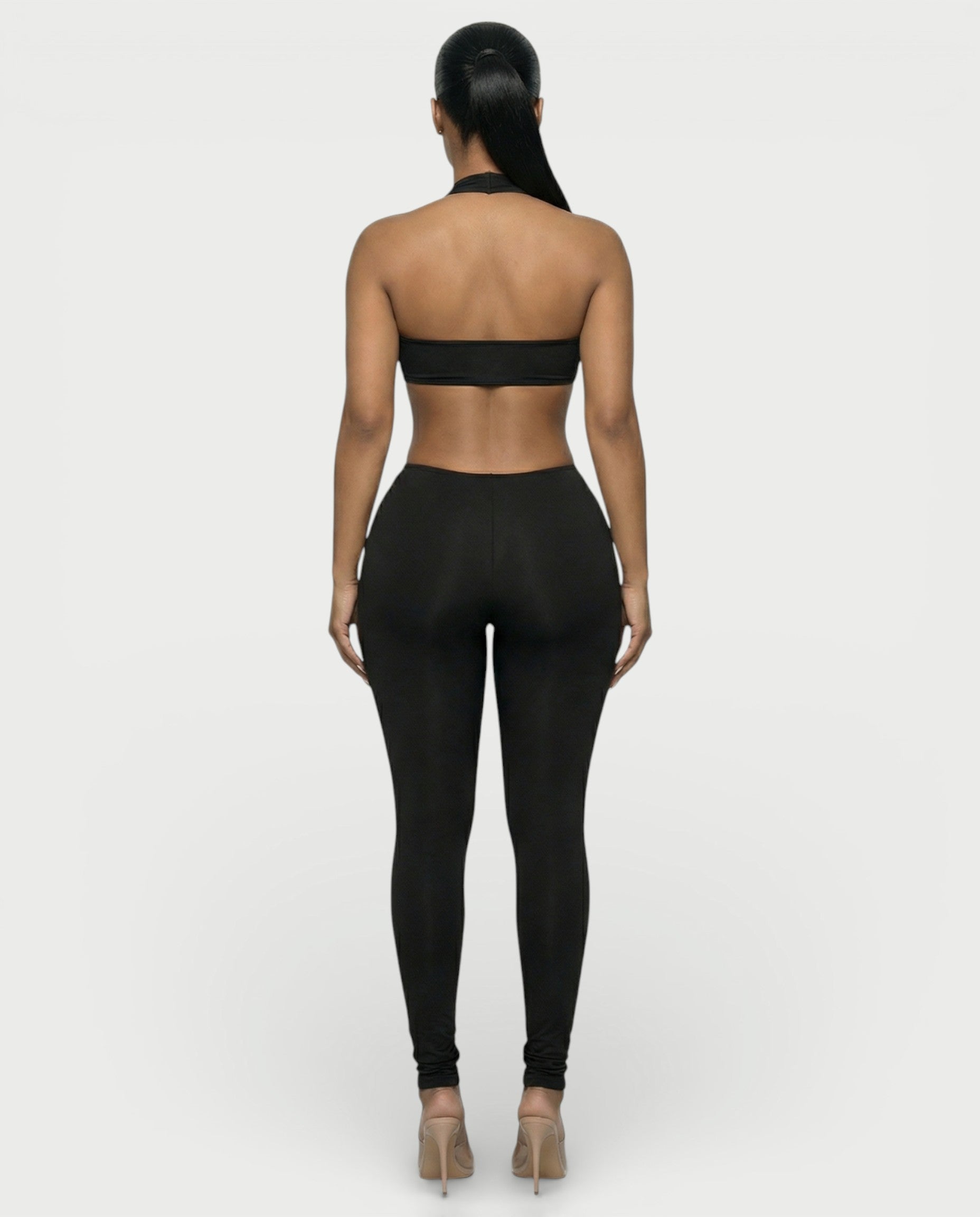 ZAYANI Cutout Halter Jumpsuit