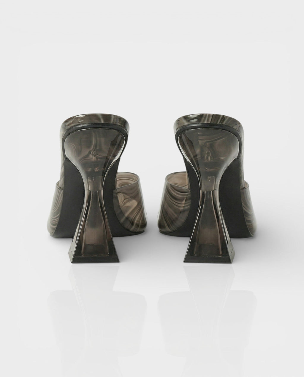 ORELIA Contrast Peep Toe Heels Sandals