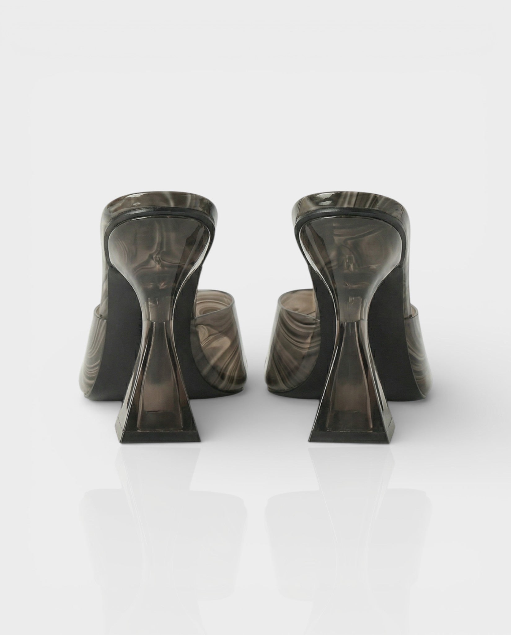 ORELIA Contrast Peep Toe Heels Sandals