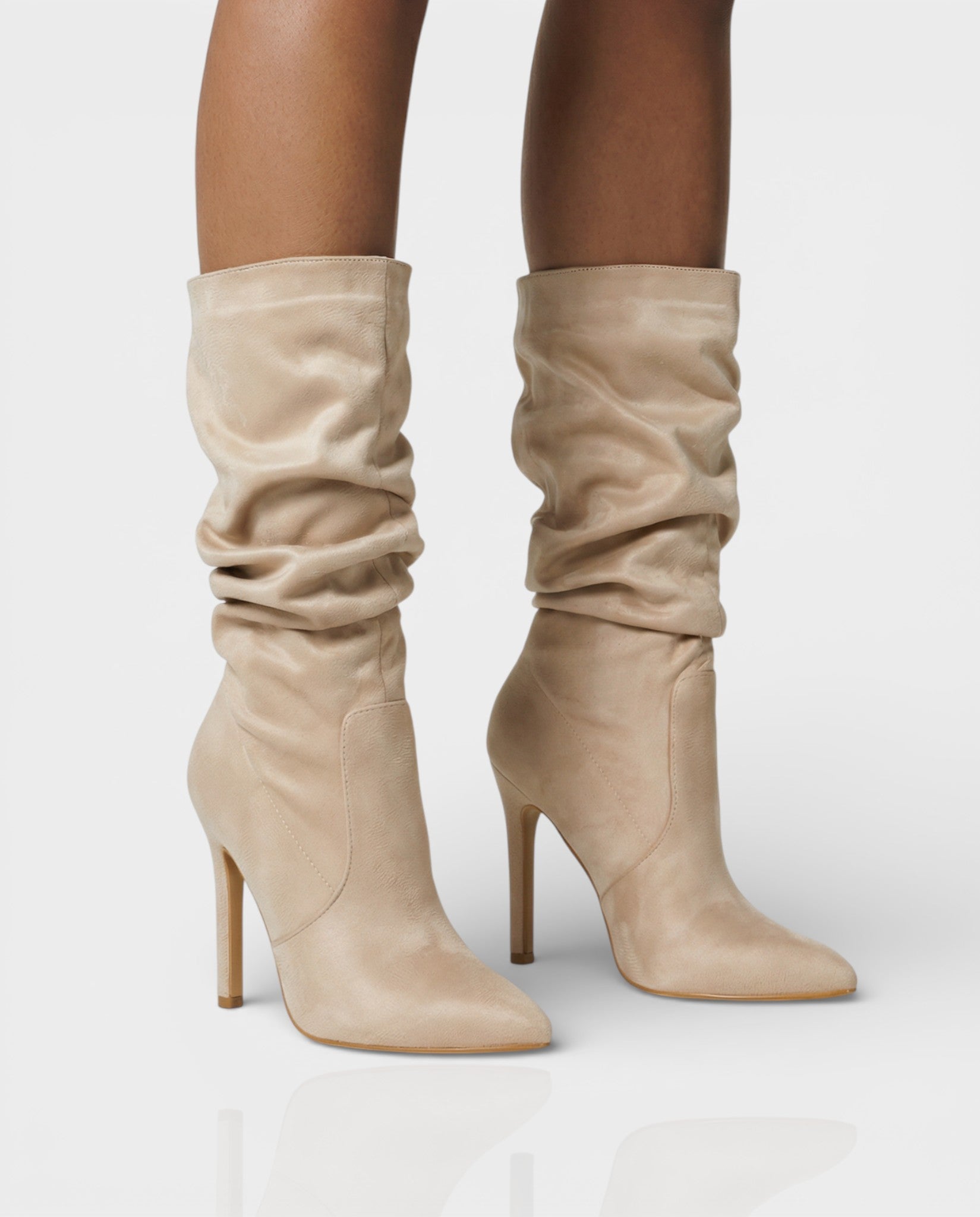 SANYA Slouchy Pointed-Toe Stiletto Boots