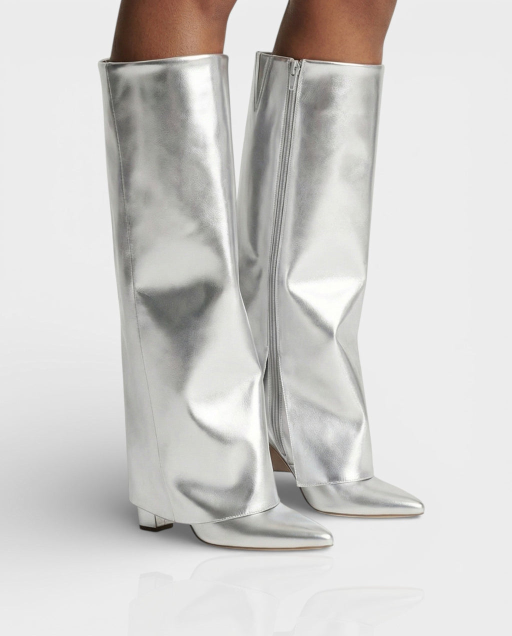 MAISY Straight Metallic Boots