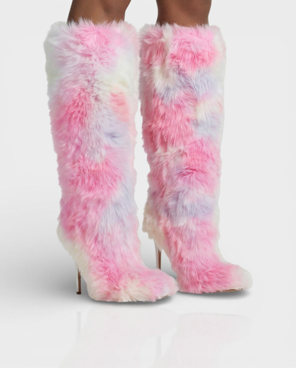 ALBA Multicoloured Faux Fur Boots
